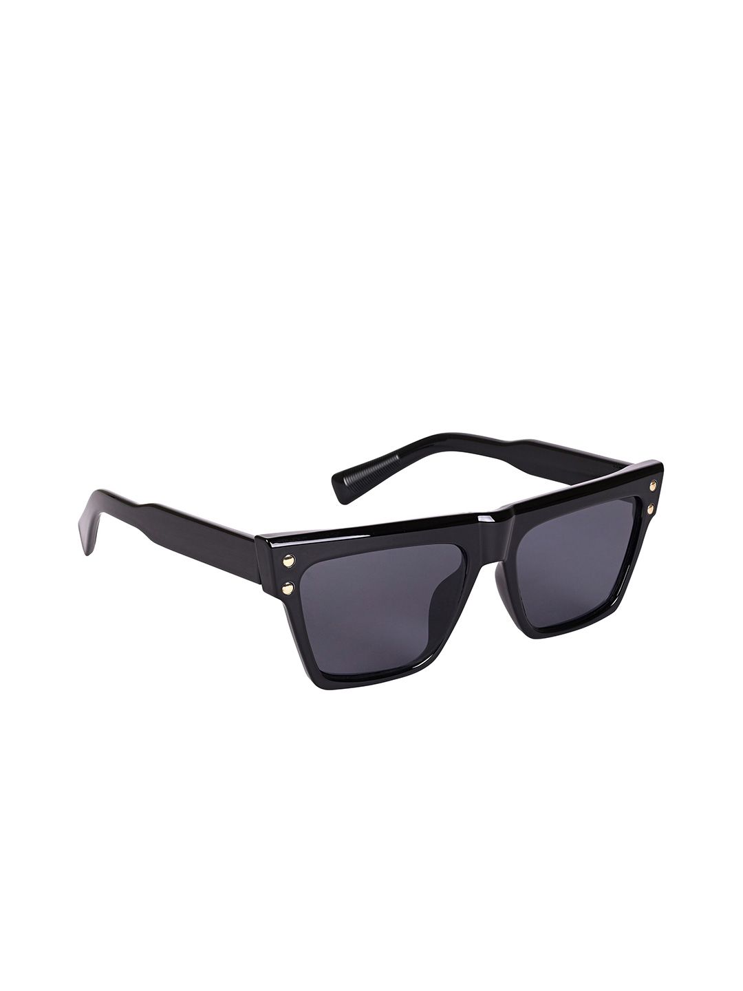 AISLIN Unisex Wayfarer Sunglasses with UV Protected Lens ES_13466-95-AS-M440-BLK-BLK-WFSQ