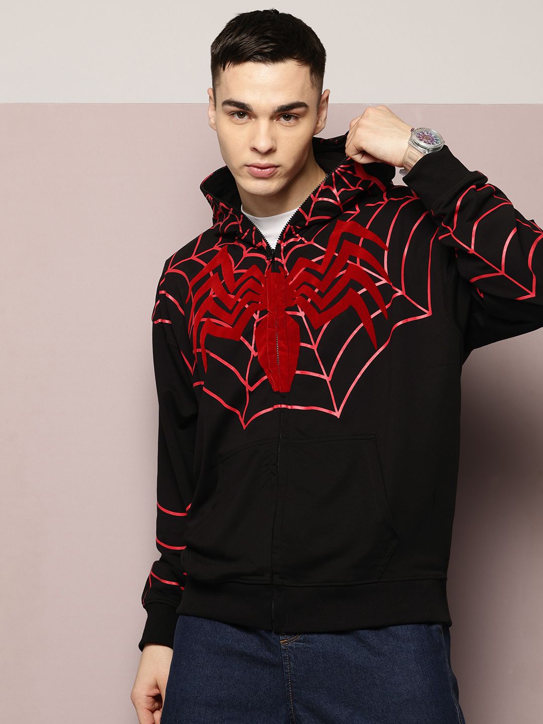 Buy Kook N Keech Marvel Men Printed Hooded Sweatshirt