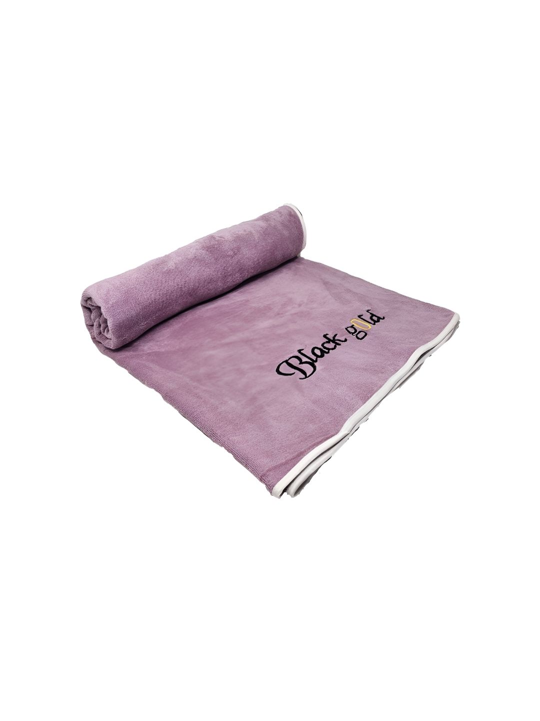 Black gold Super Soft Embroidered Microfiber 400GSM Adult Regular Bath Towel-30x59In