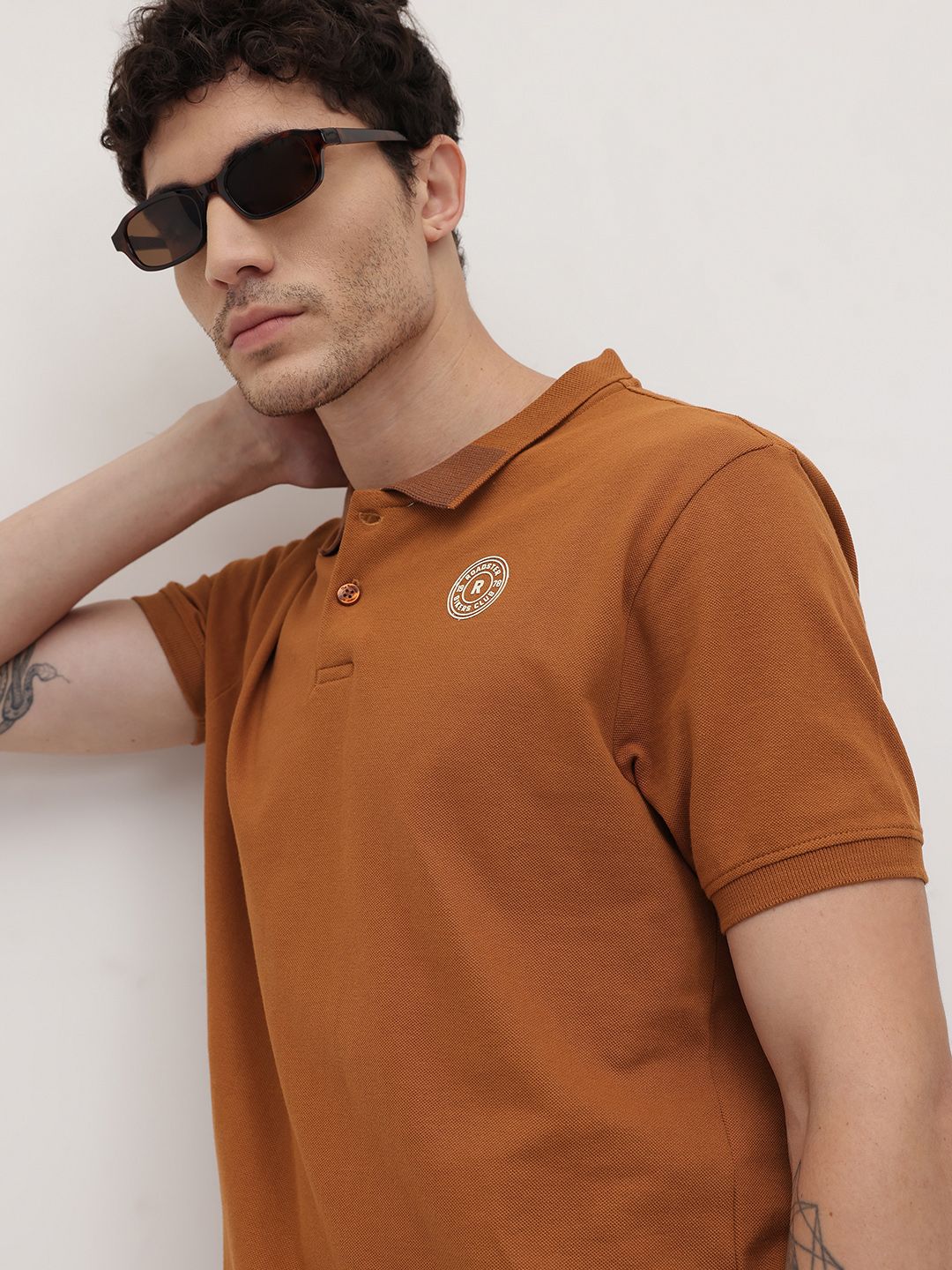 The Roadster Life Co. Polo Collar Pure Cotton T-shirt