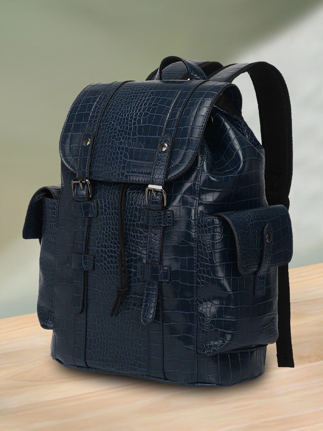 Buy FUR JADEN Unisex Textured Backpack -Up to 16 inch - 22L