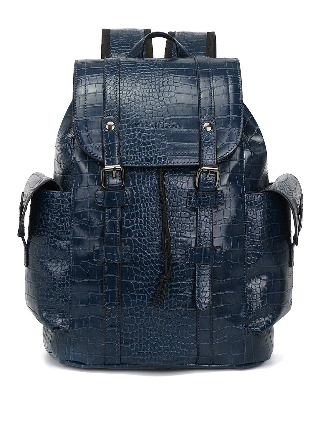 Buy FUR JADEN Unisex Textured Backpack -Up to 16 inch - 22L
