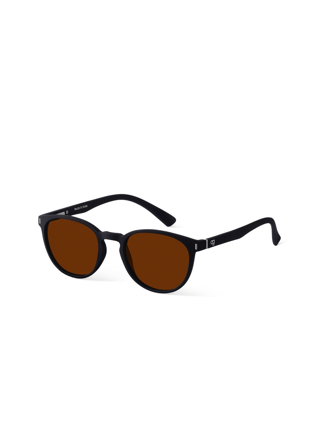 Woggles Unisex Round Sunglasses with Polarised Lens-WOWFRO-02-M09-1086-M