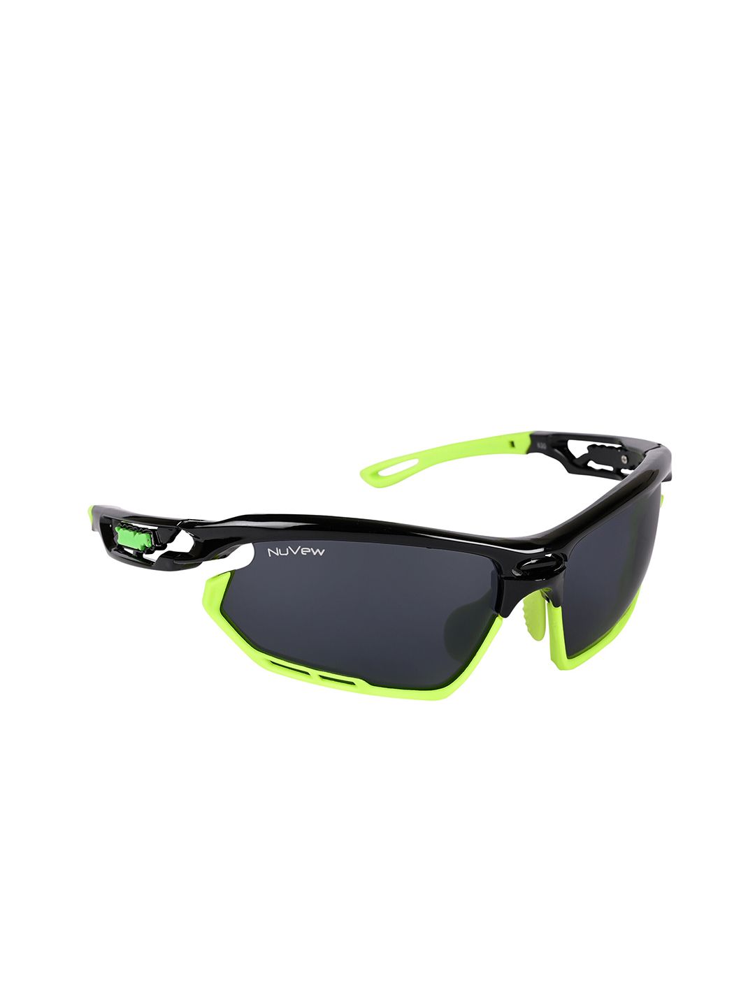 NuVew Unisex Sports Sunglasses With UV Protected Lens ES_16511-35-NW-630-BLK-BKnGR-SPWA