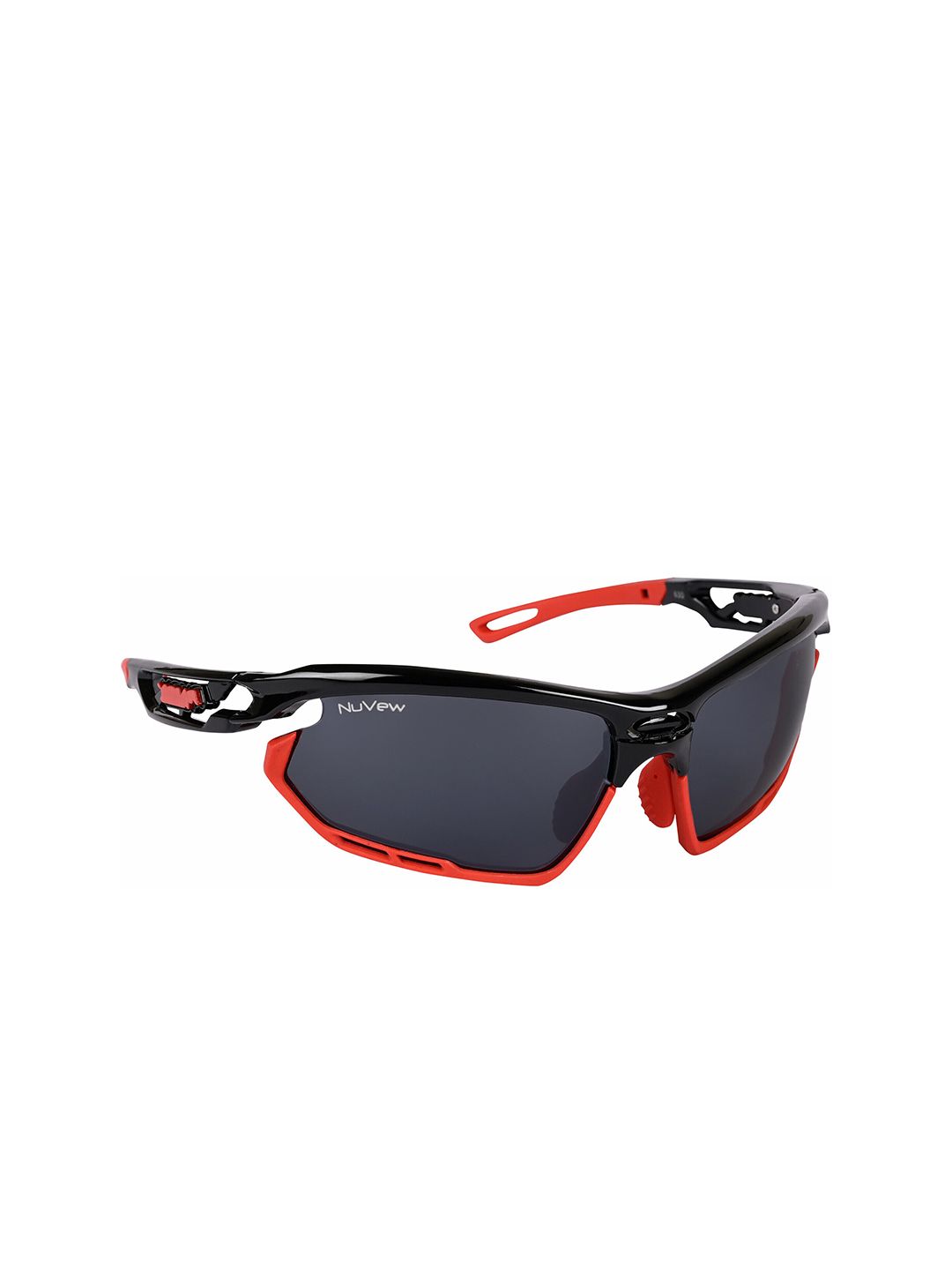 NuVew Unisex Sports Sunglasses With UV Protected Lens ES_16512-35-NW-630-BLK-BKRD-SPWA