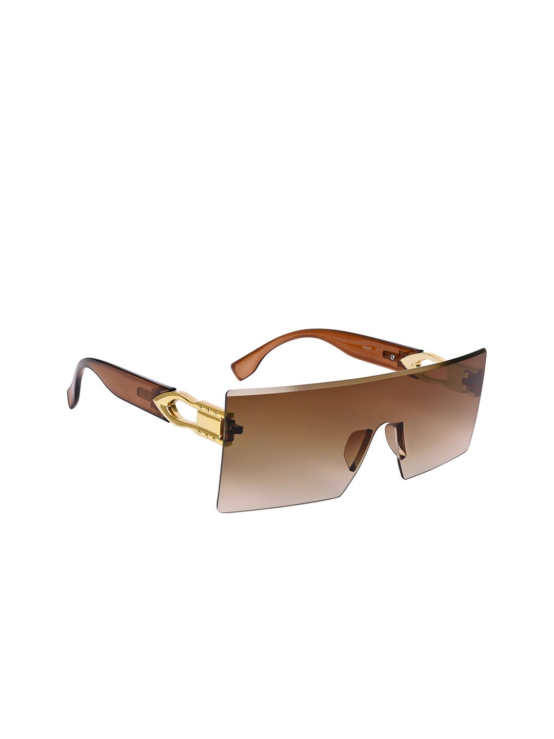 NuVew Unisex Rectangle Sunglasses with UV Protected Lens ES_15444-30-NW-4044-BRW-BRGL-RTWF