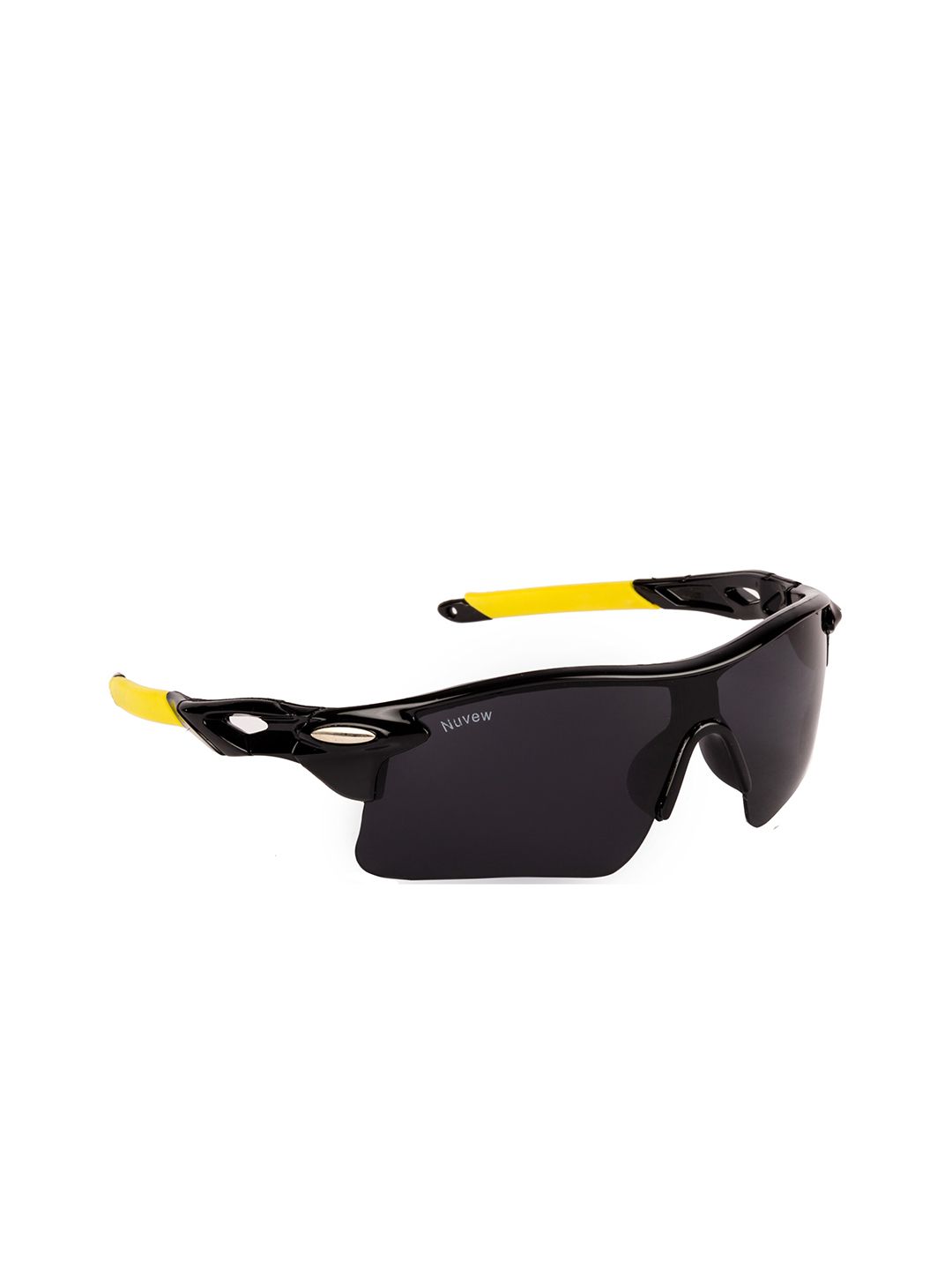 NuVew Unisex Sports Sunglasses with UV Protected Lens ES_16407-29-NW-Oakly-BLK-BKYL-SP