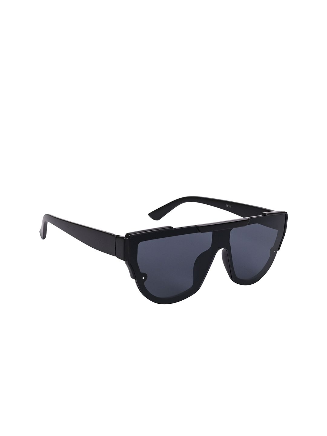 NuVew Unisex Wayfarer Sunglasses With UV Protected Lens ES_15451-30-NW-7026-BLK-mBLK-WF