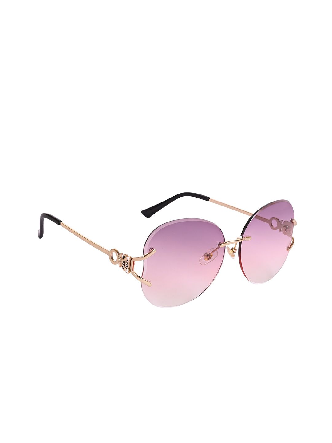 AISLIN Women Oversized Sunglasses ES_12687-80-AS-2538-PRPK-GLD-OSRD-Purple