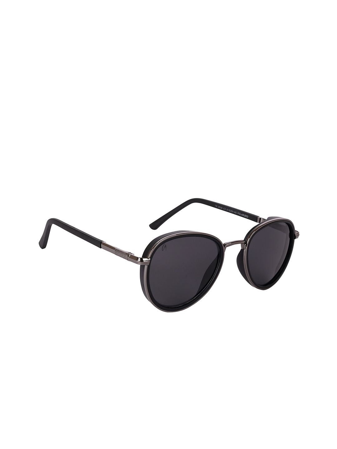 AISLIN Unisex Aviator Sunglasses with Polarised Lens ES_13379-90-AS-8006-BLK-GNBK-AV