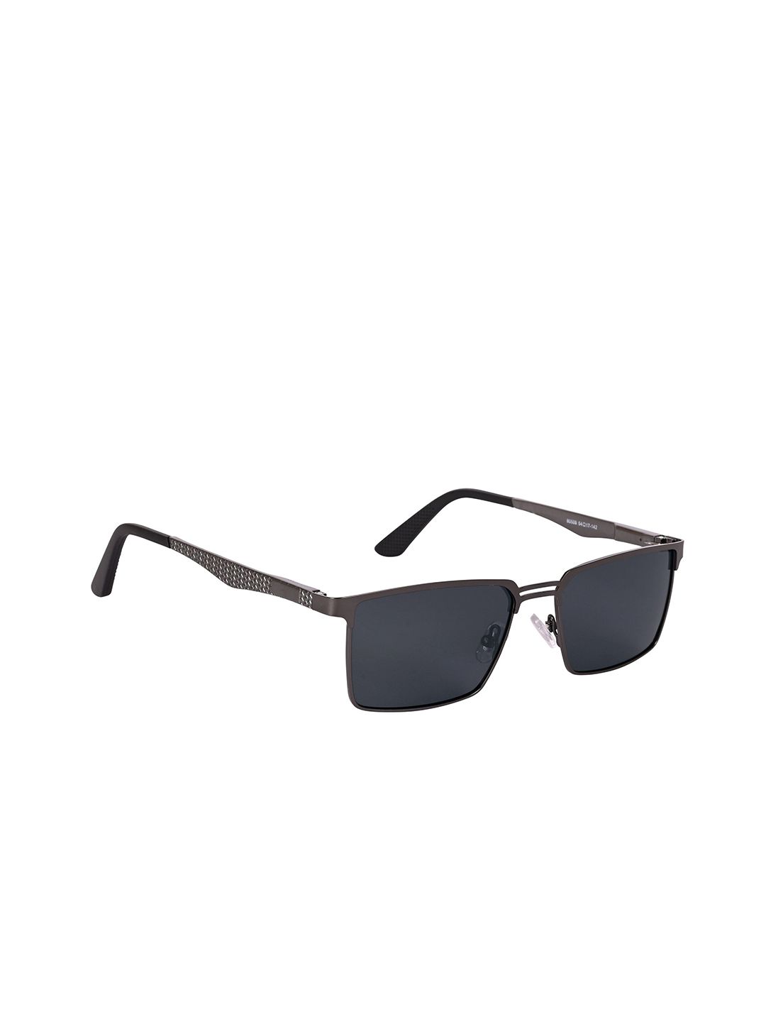 AISLIN Unisex Rectangle Sunglasses ES_13375-90-AS-80509-BLK-GUN-RT