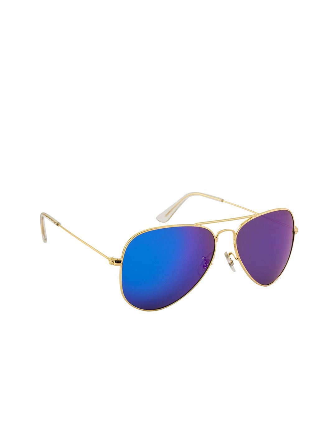 AISLIN Unisex Aviator Sunglasses ES_12780-50-AS-3026-fPRBL-GLD-AV-Mirror Purple