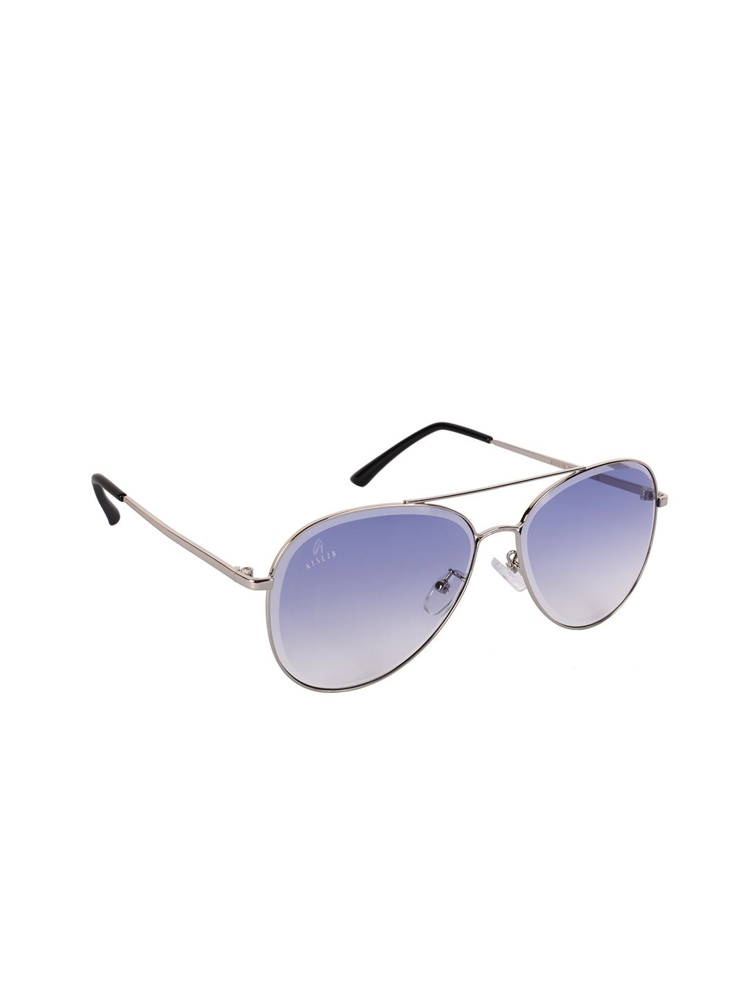 AISLIN Unisex Aviator Sunglasses with UV Protected Lens ES_14685-97-AS-80227-lBLU-SVR-AV