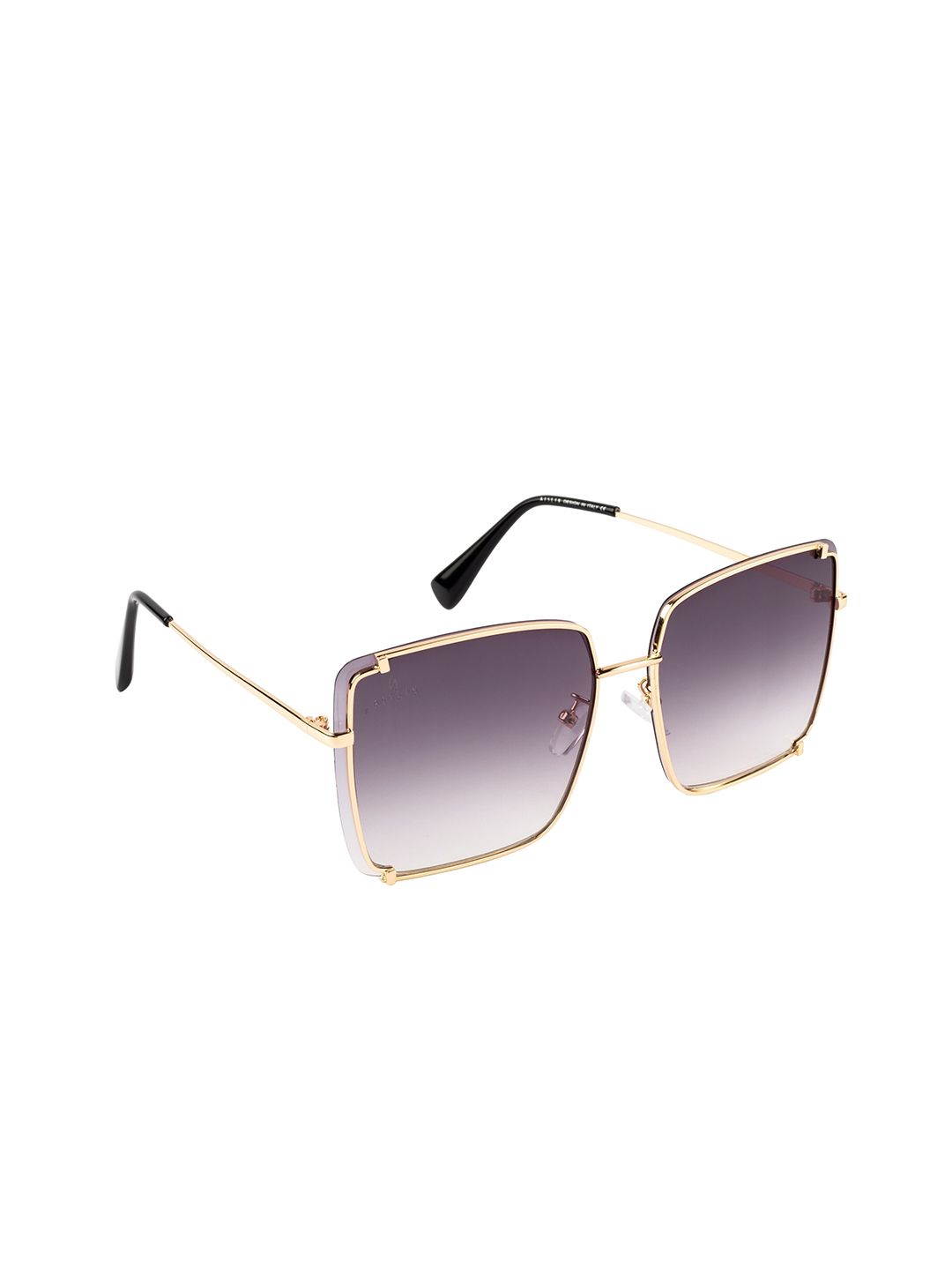 AISLIN Women Oversized Sunglasses with UV Protected Lens ES_14867-97-AS-80529-GRY-GLD-OSSQ