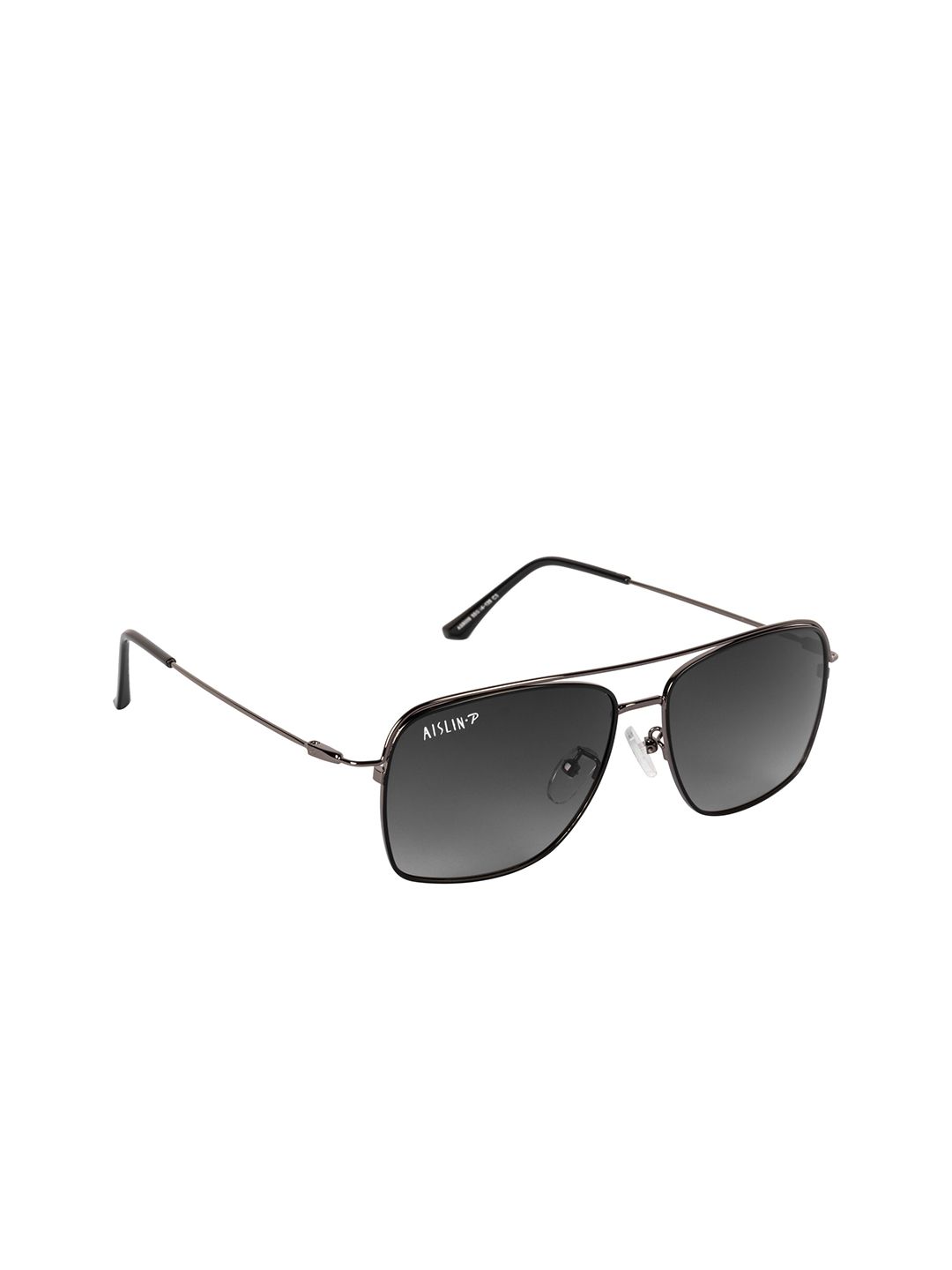 AISLIN Unisex Wayfarer Sunglasses with Polarised Lens ES_14263-54-AS-9009-GRY-mBKGN-WFSQ