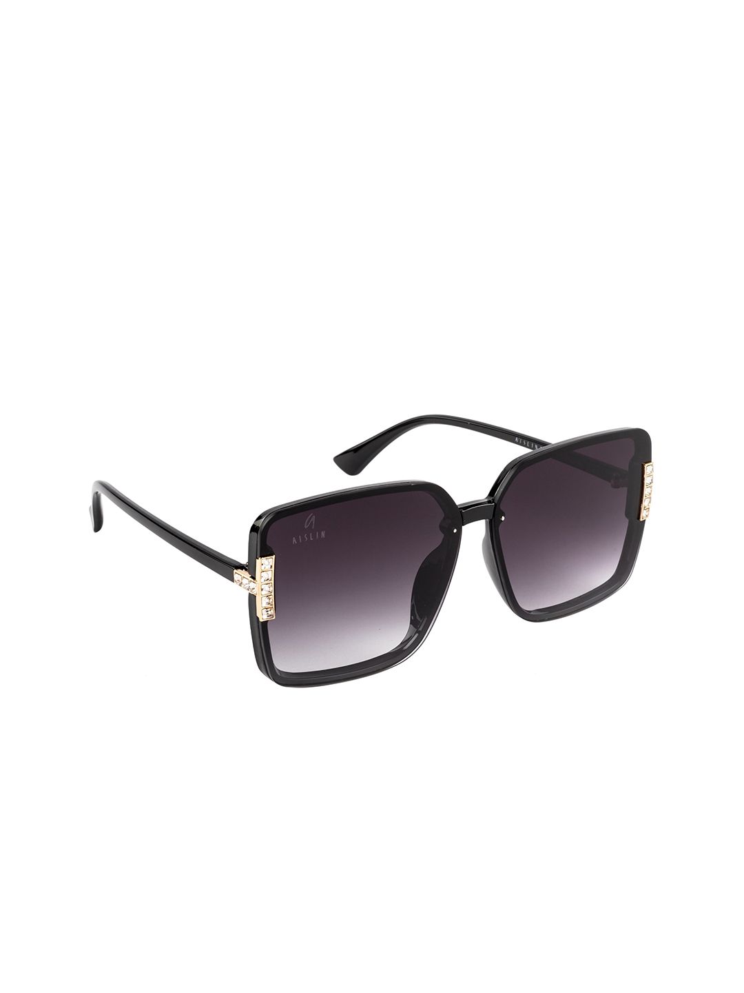 AISLIN Women Sunglasses with UV Protected Lens ES_14772-85-AS-30117-GYPR-BKGL-BTSQ
