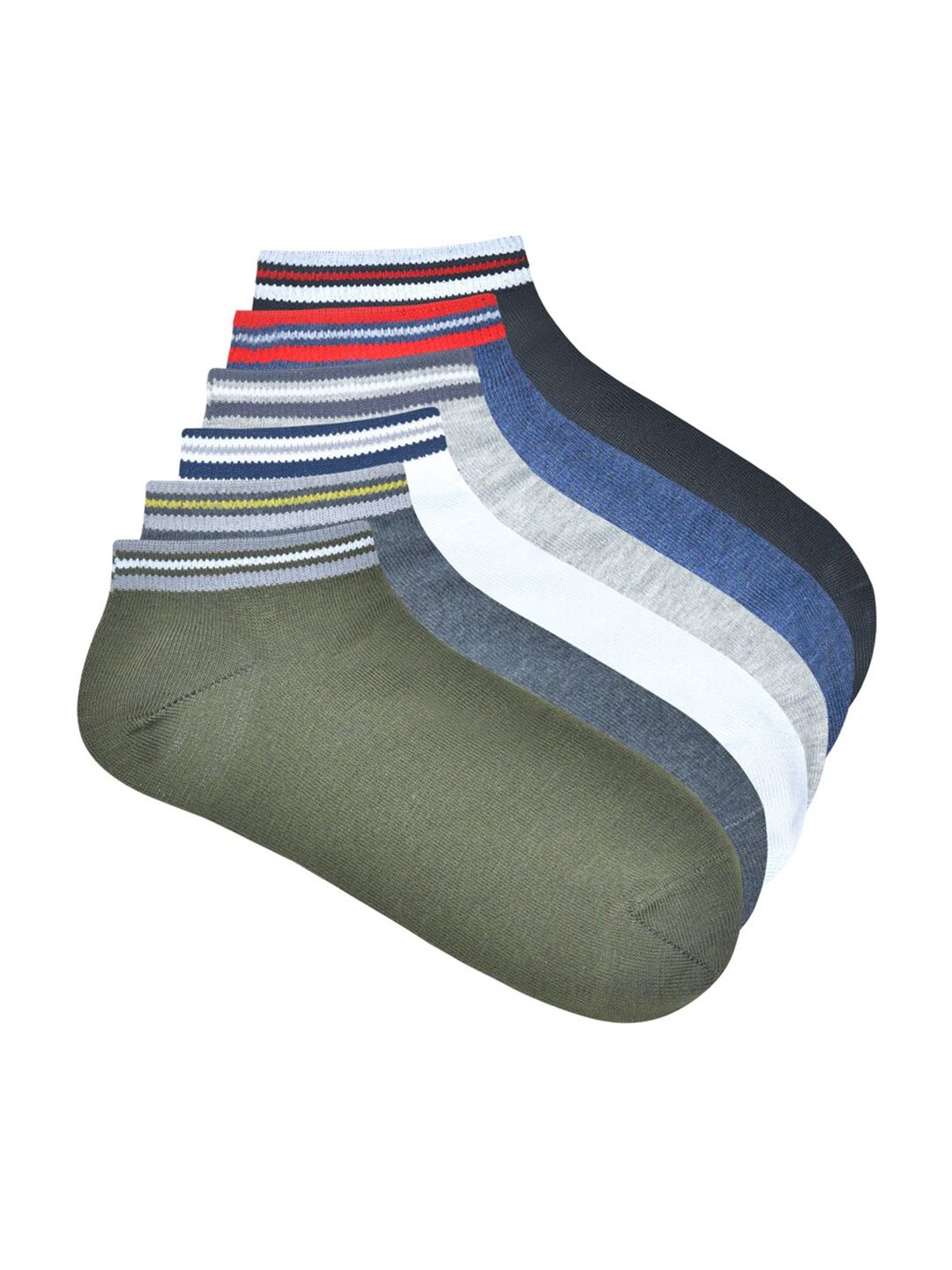 Balenzia Men Pack Of 6 Assorted Lowcut Ankle Length Socks