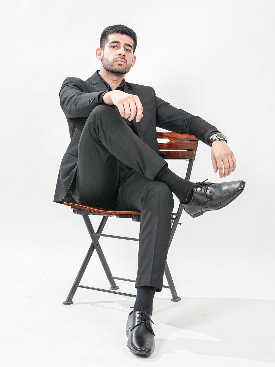 MICHAEL ANGELO Men Leather Formal Derbys Shoes