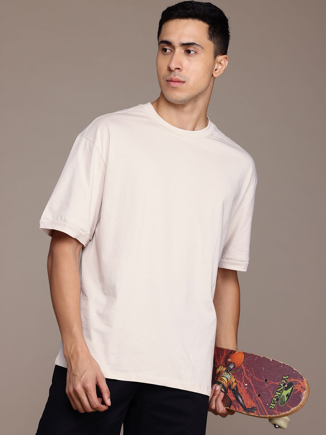 The Roadster Lifestyle Co. Pure Cotton Relaxed T-shirt