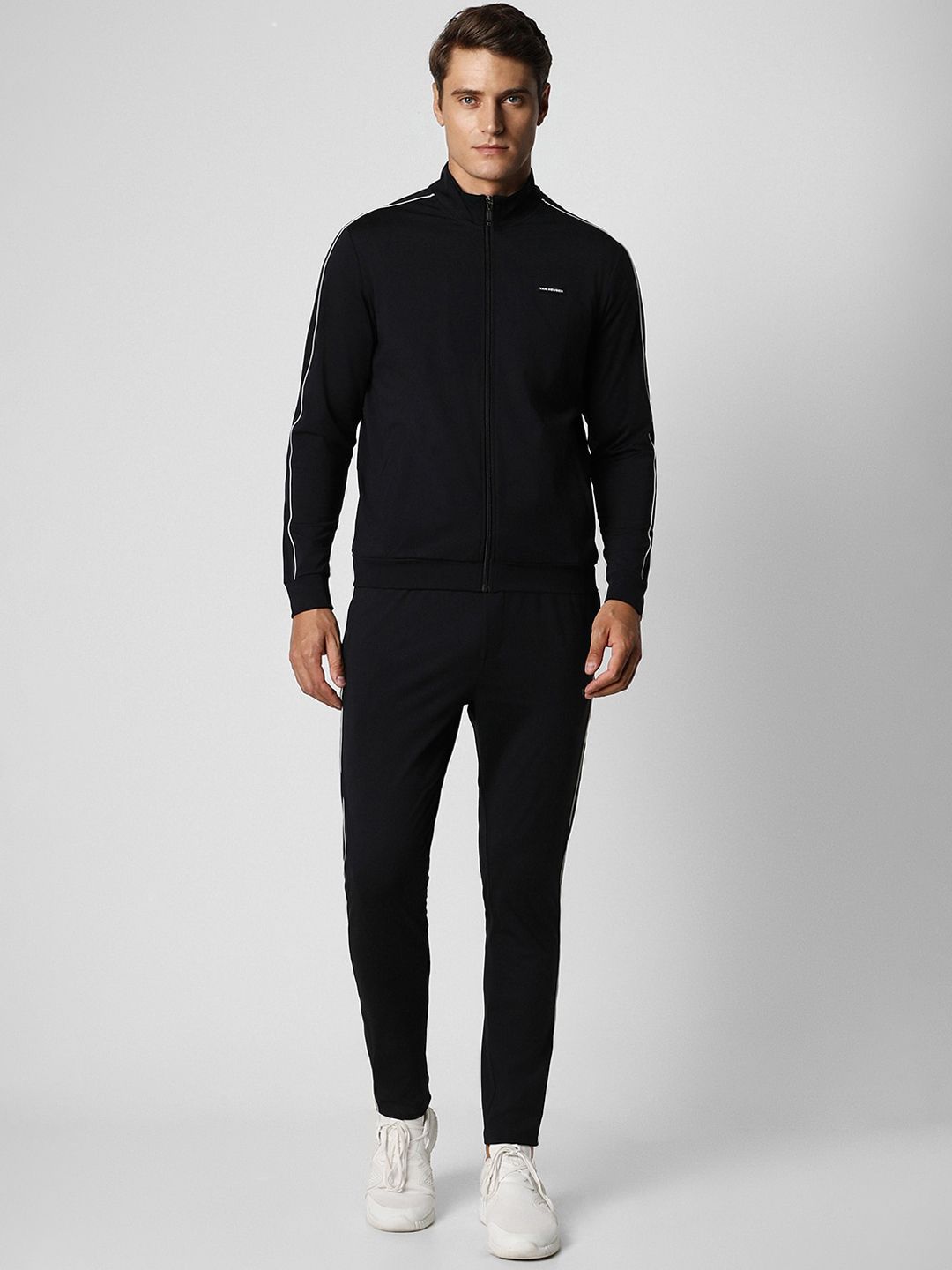 Van Heusen Flex Mock Collar Slim Fit Zipper Tracksuit