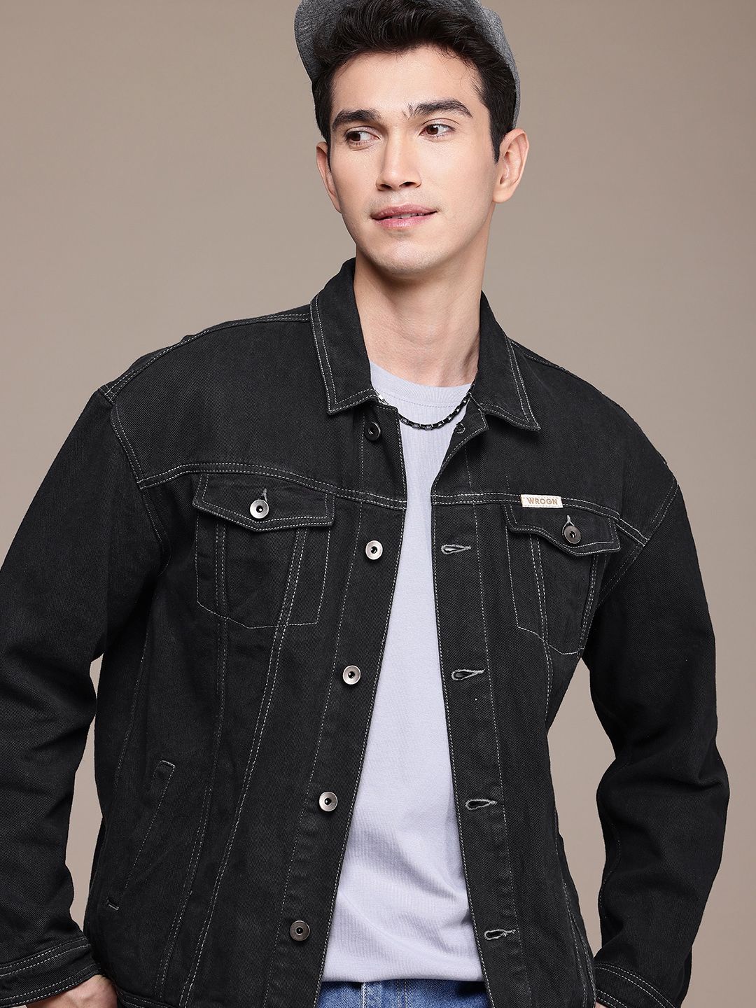 WROGN  Cotton Oversized Denim Jacket