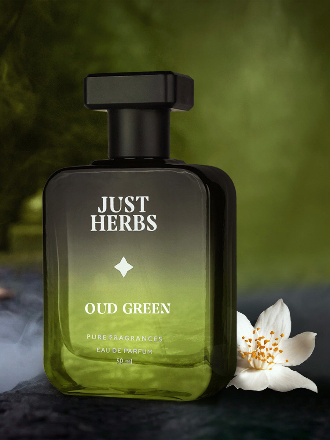 Just Herbs Men Intense Oud Green Long Lasting Eau De Parfum - 50 ml