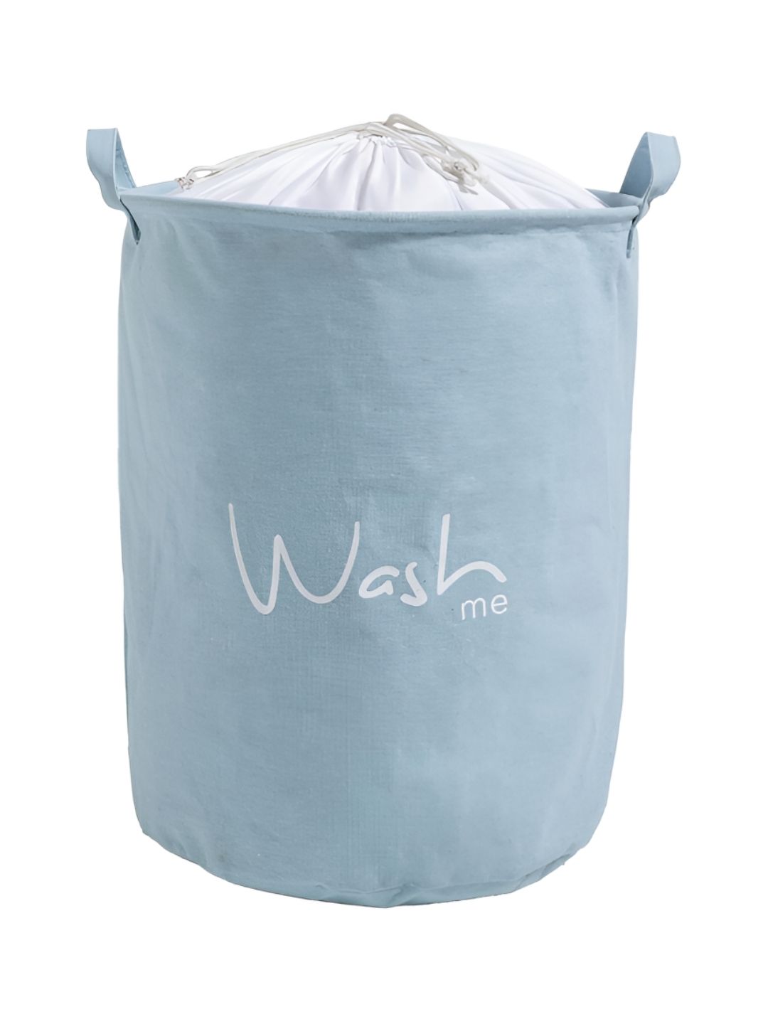 HOKIPO Blue & White Printed Foldable Laundry Bag