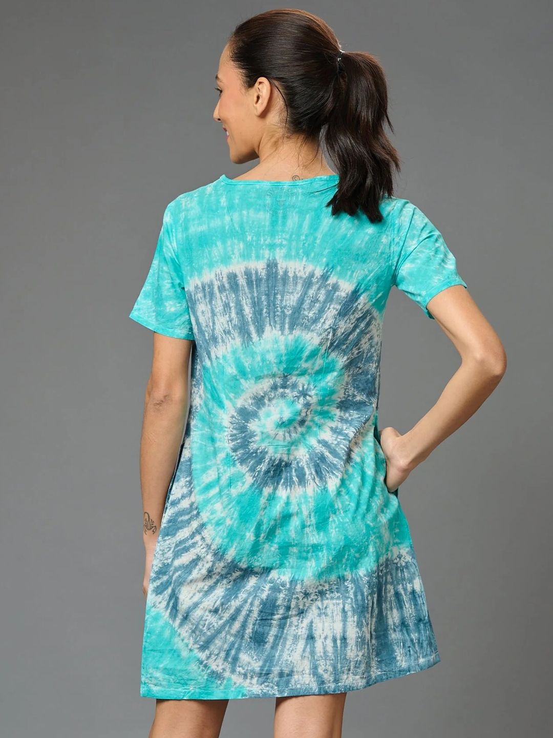 Buy GO DEVIL Tie and Dye A-Line Cotton Dress - Dresses for Women 29597248 |  Myntra