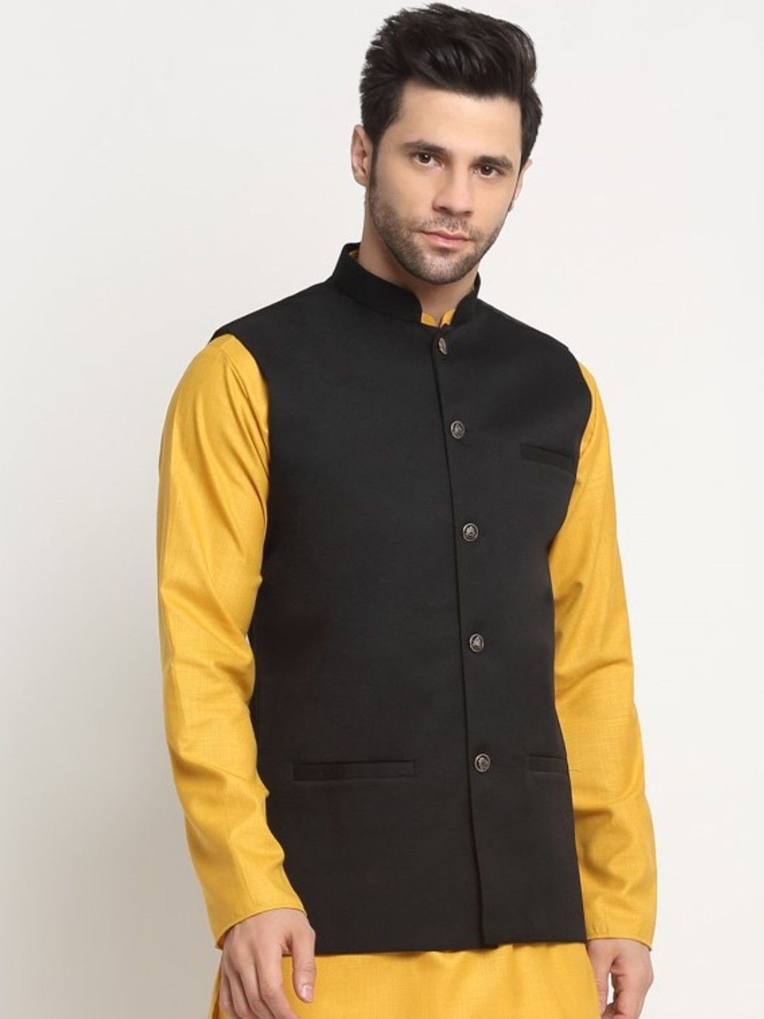 KRAFT INDIA Men Woven Nehru Jackets