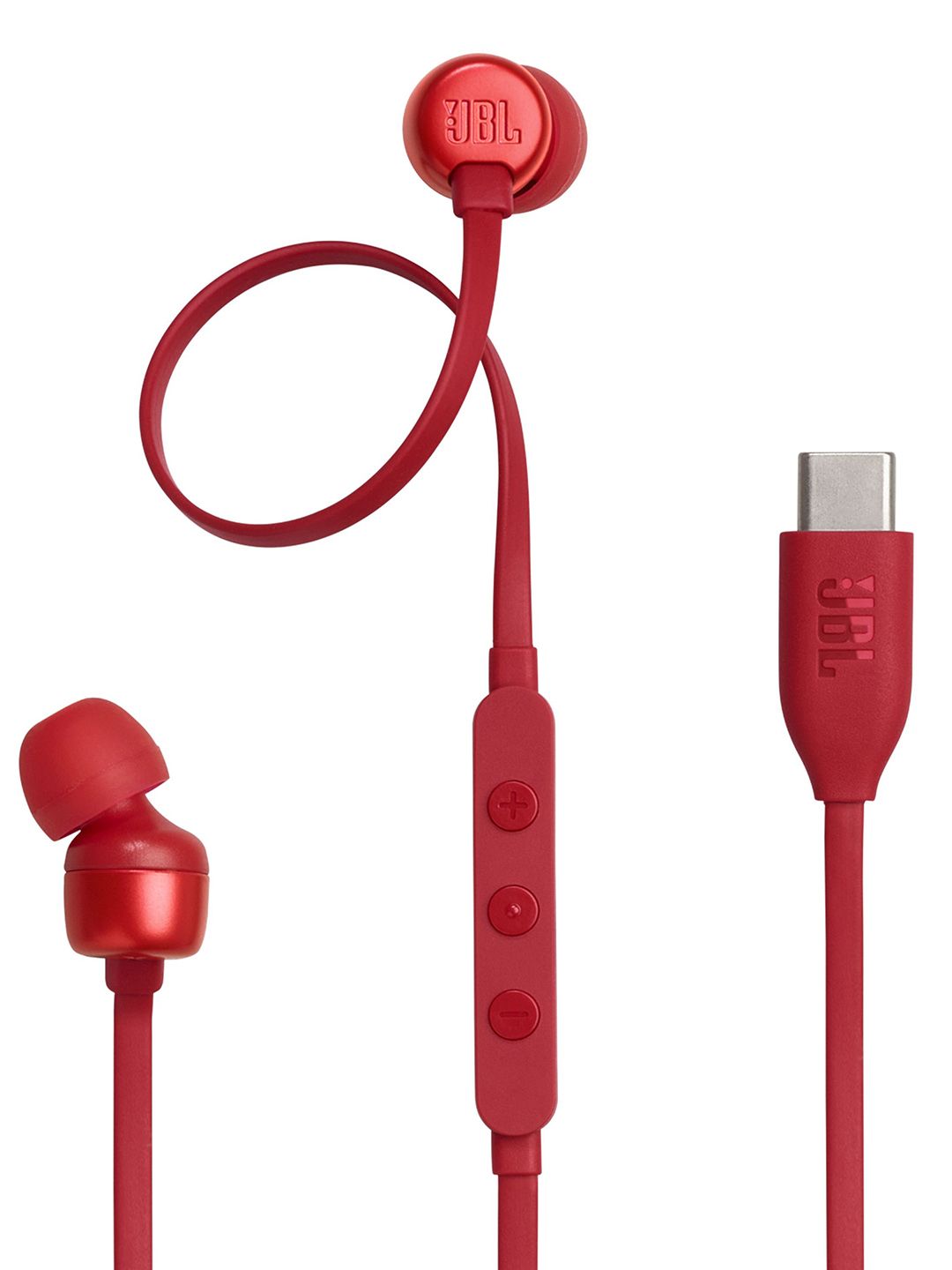 JBL Red Tune 310C Wired Hi-Res Audio Digital to Analog Headphones