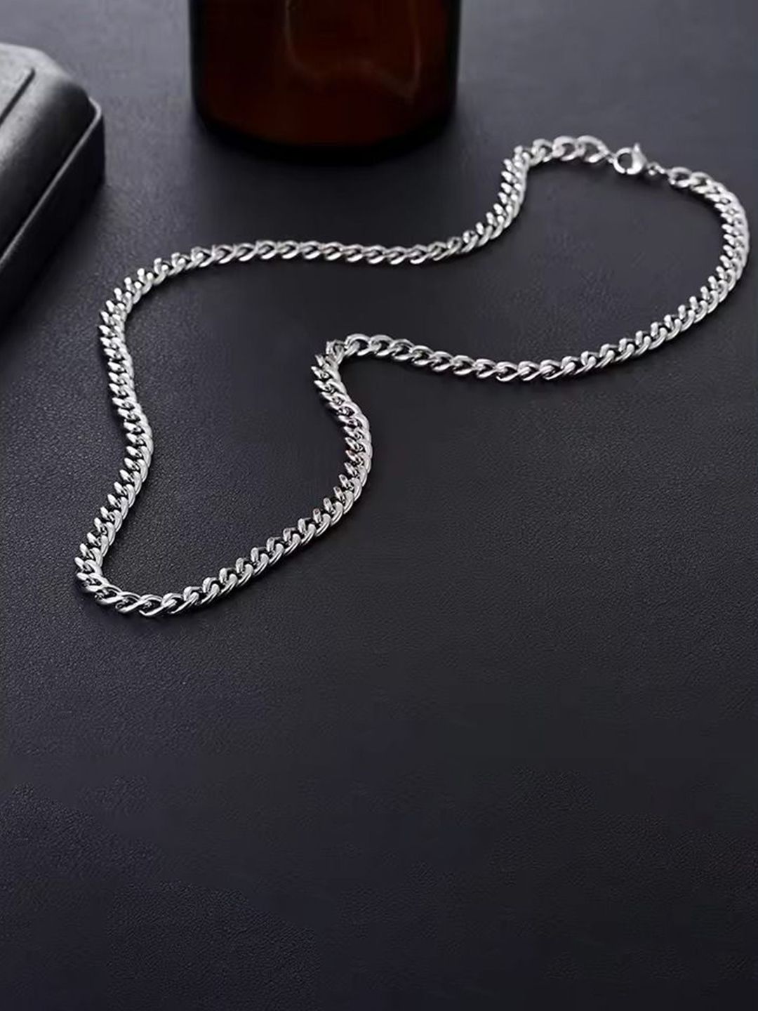 Buy MEENAZ Unisex Silver-Plated Chain - Necklace and Chains for