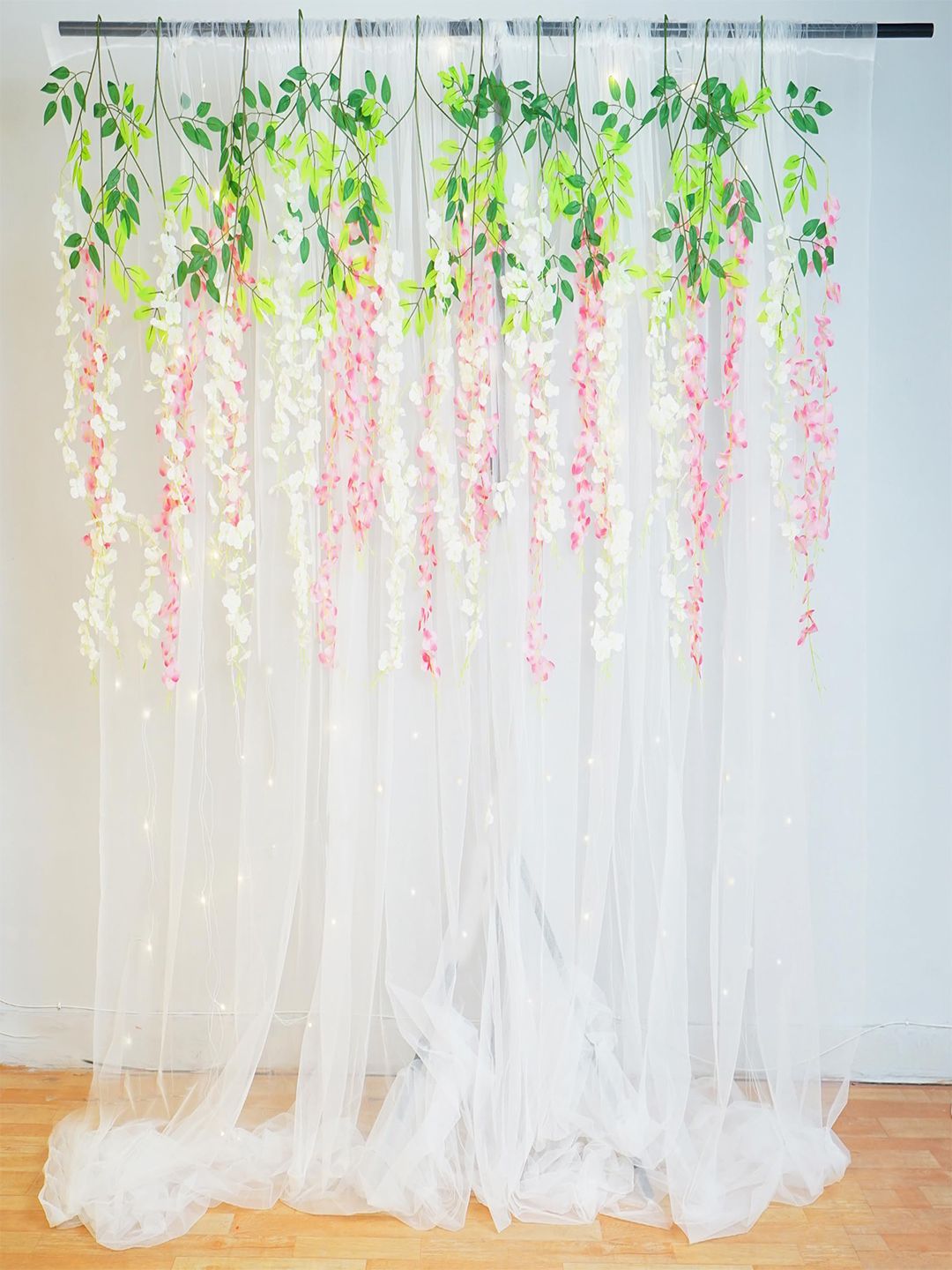Special You 12 Pcs Light Pink Artificial Wisteria Hanging Garland