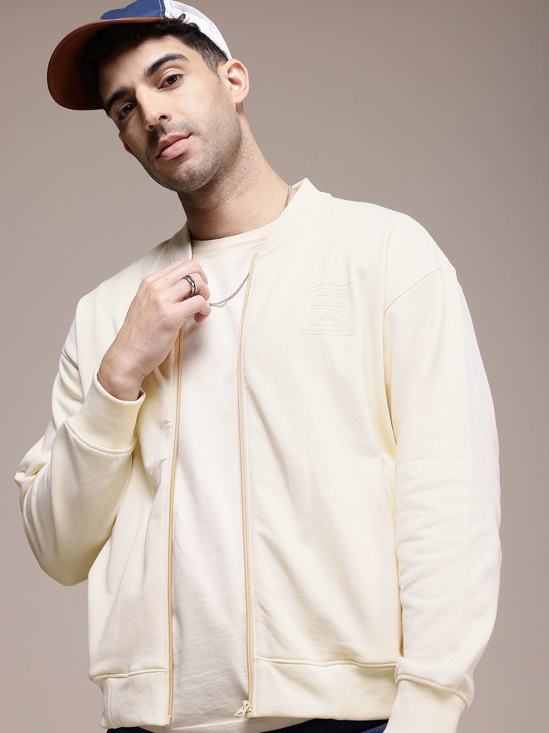 The Roadster Life Co. Mock Collar Relaxed Fit Sweatshirt