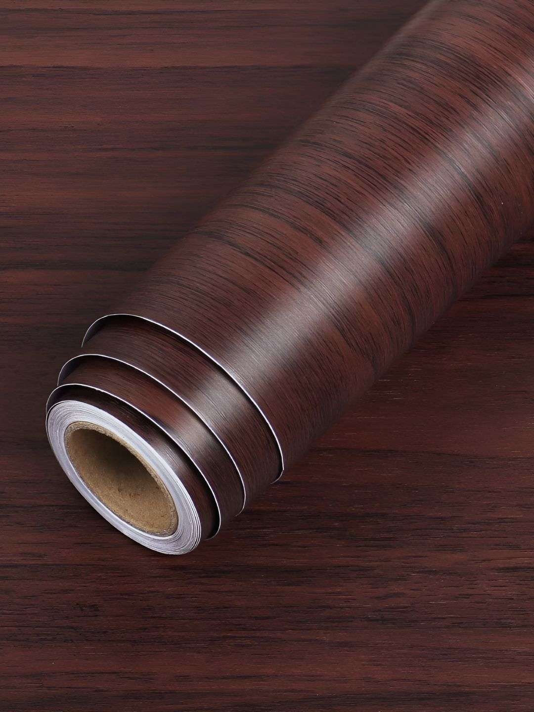 Aura Aura Brown 3D Solid Print Self Adhesive Wall Sticker