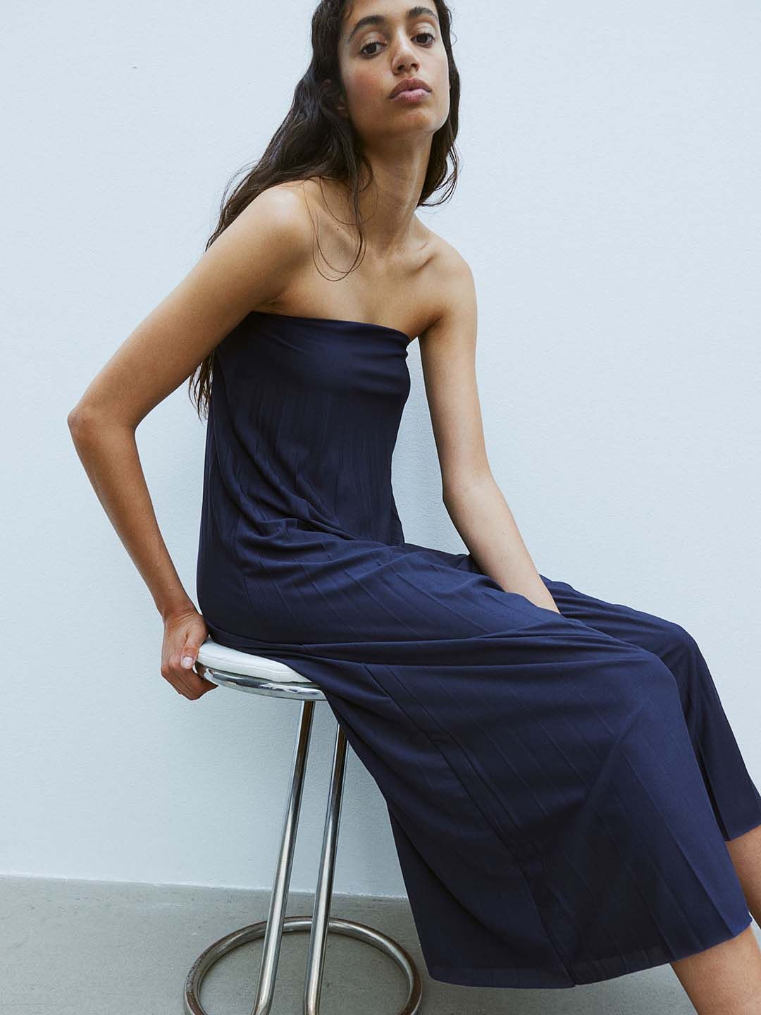 h&m blue strapless dress Eden Strapless Maxi Dress main image 0