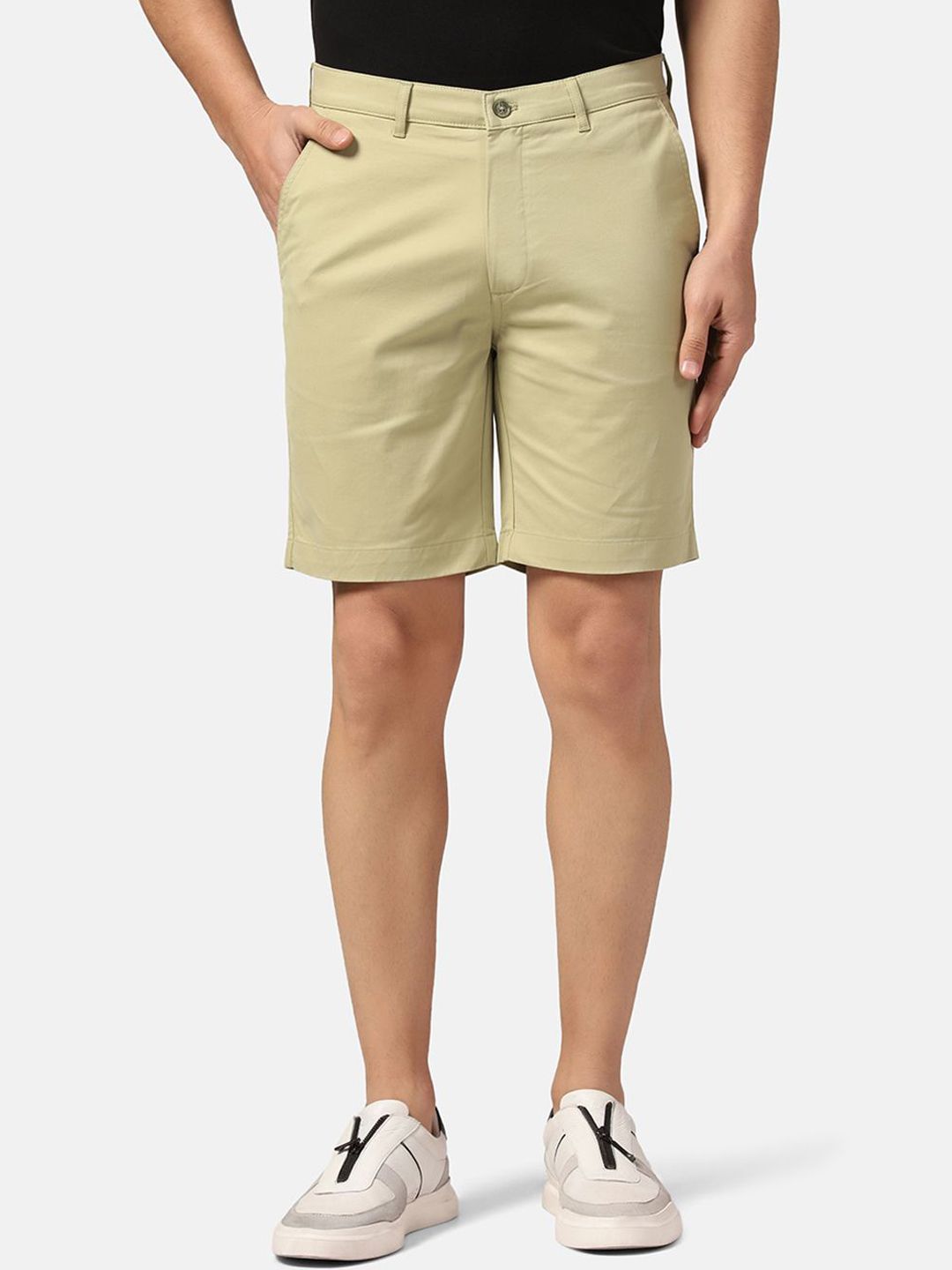 Blackberrys Men Mid-Rise Slim Fit Cotton Regular Shorts