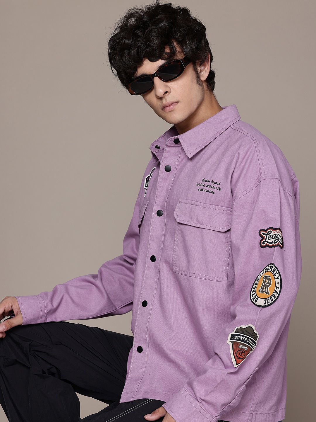 The Roadster Lifestyle Co. Embroidered Twill Tailored Jacket