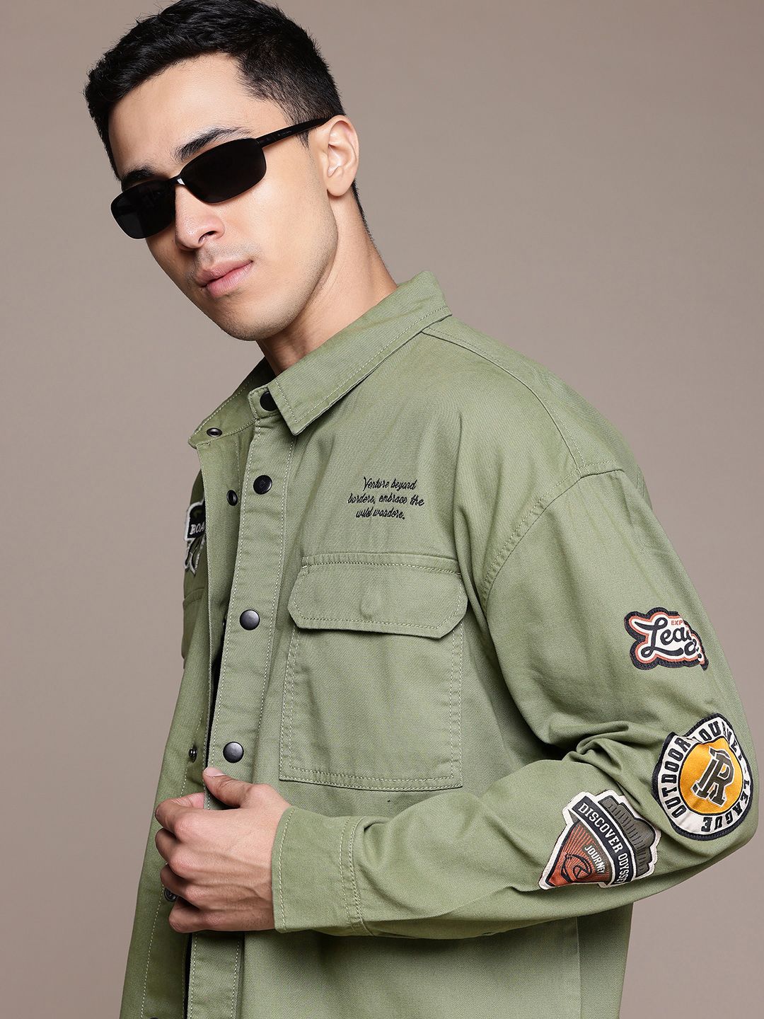 The Roadster Lifestyle Co. Men Pure Cotton Twill Tailored Jacket