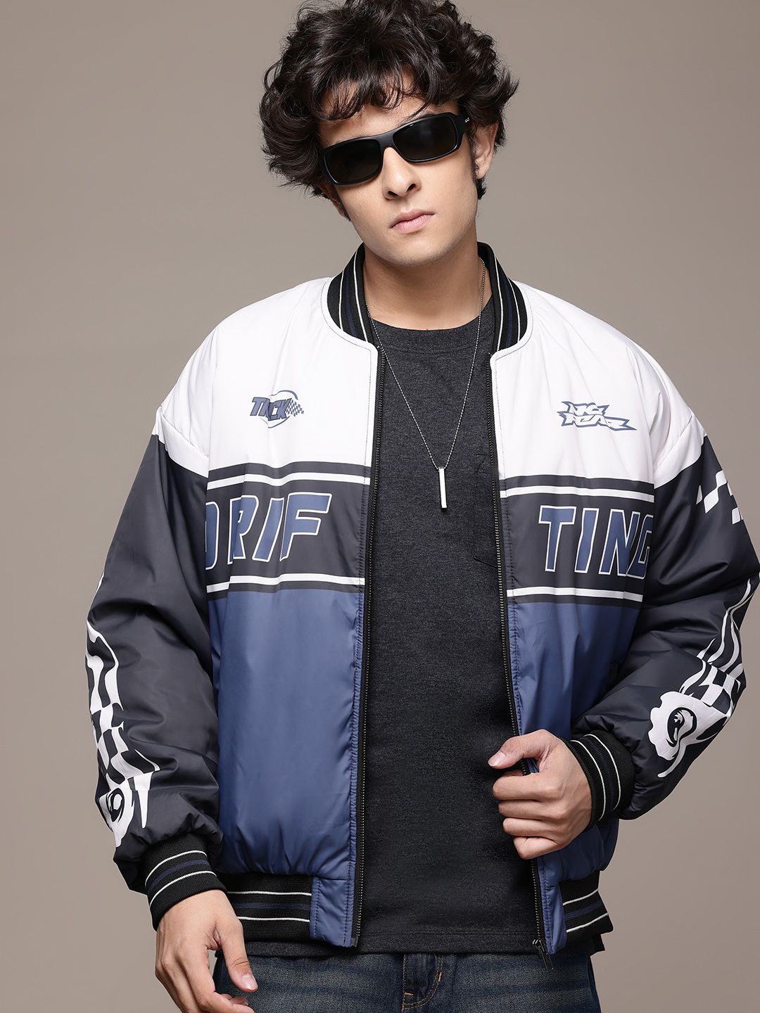 Buy The Roadster Lifestyle Co. Men Colourblocked Bomber Jacket