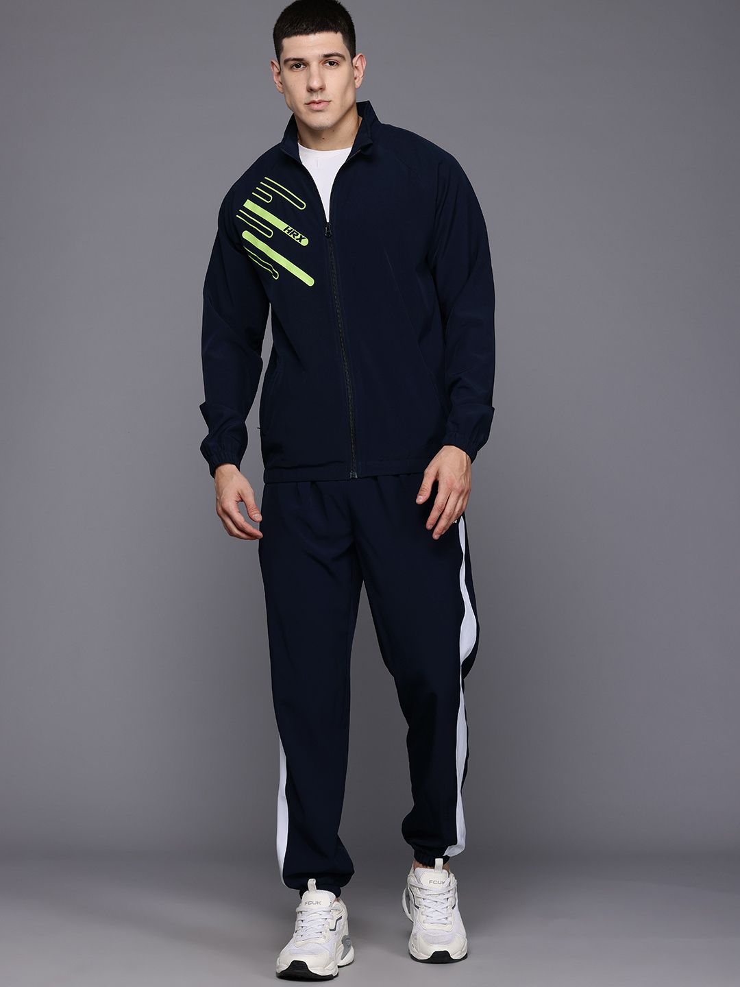 HRX by Hrithik Roshan Printed Rapid-Dry Running Tracksuit