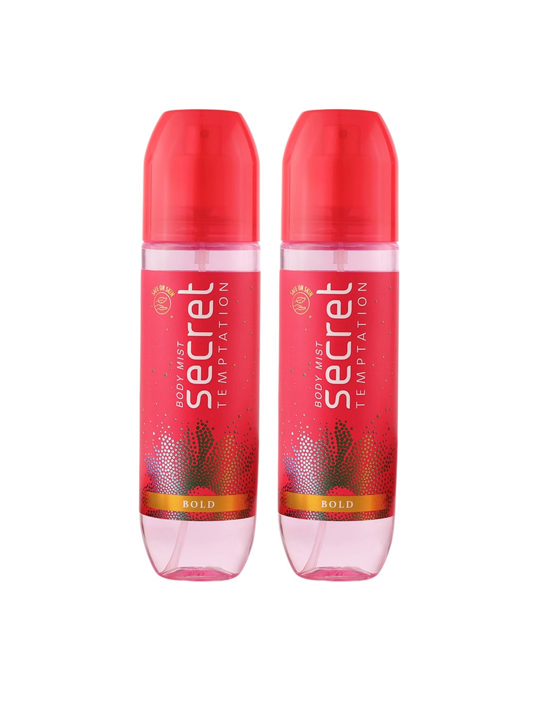 Secret Temptation Women Set Of 2 Bold Long-Lasting Body Mist - 120ml Each