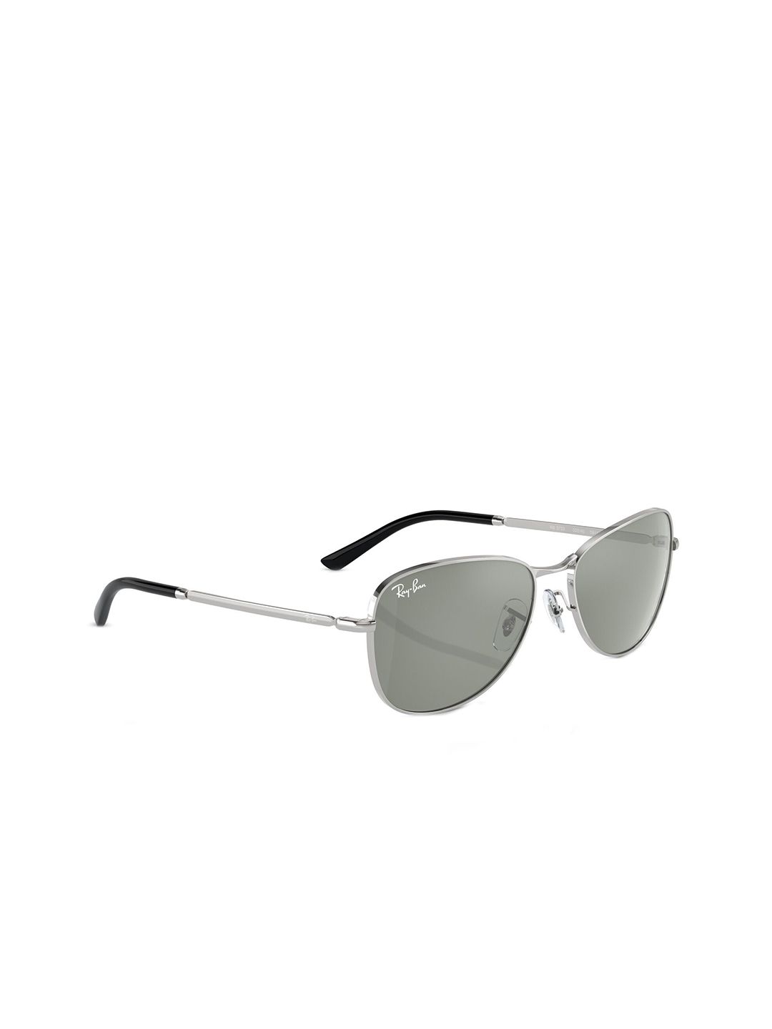 Ray-Ban Unisex UV Protected Silver Lens Pilot Sunglasses - 0RB3733003/4056