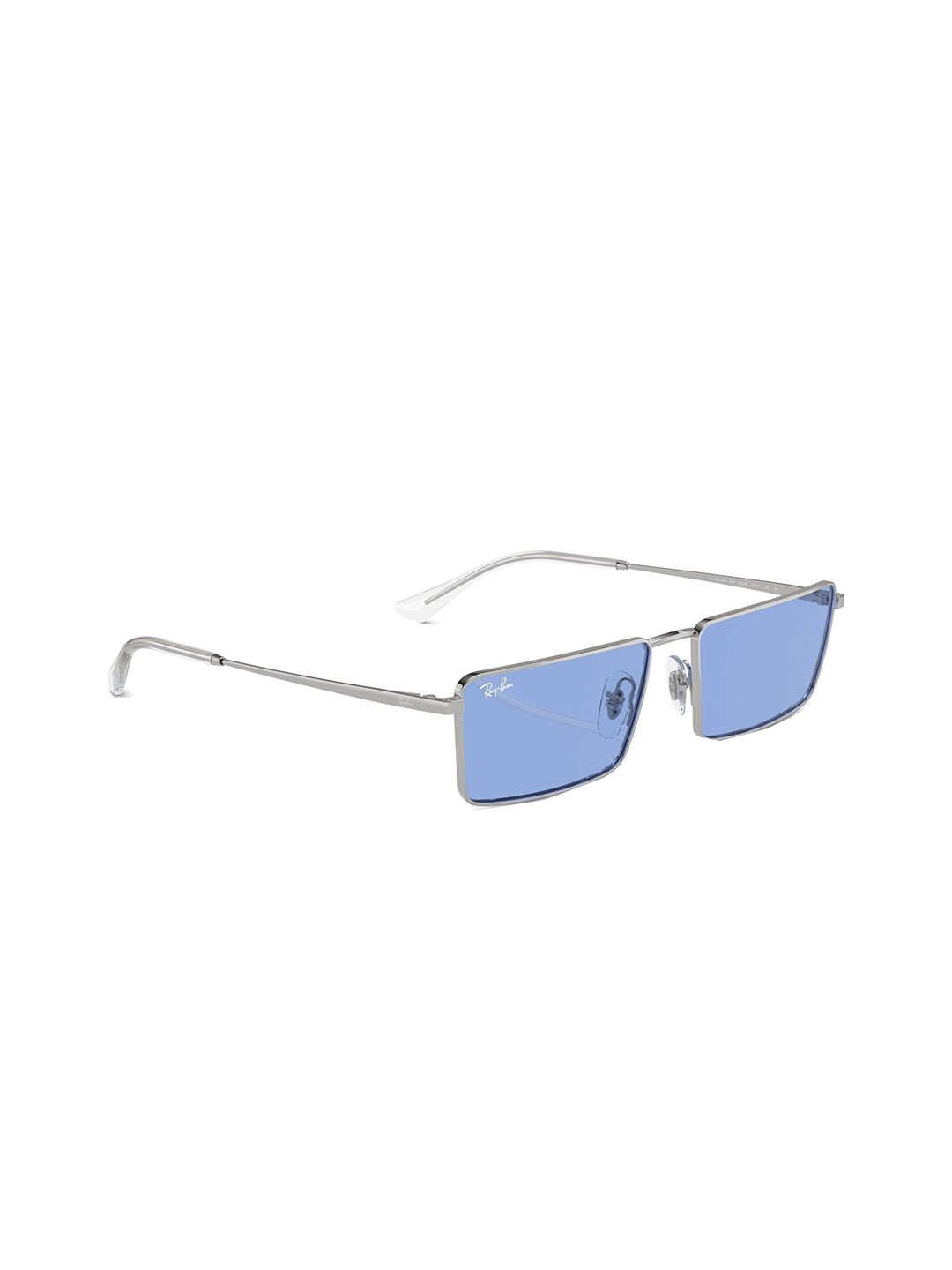 RAY-BAN Unisex UV Protected Blue Lens Rectangle Sunglasses - 0RB3741003/8056