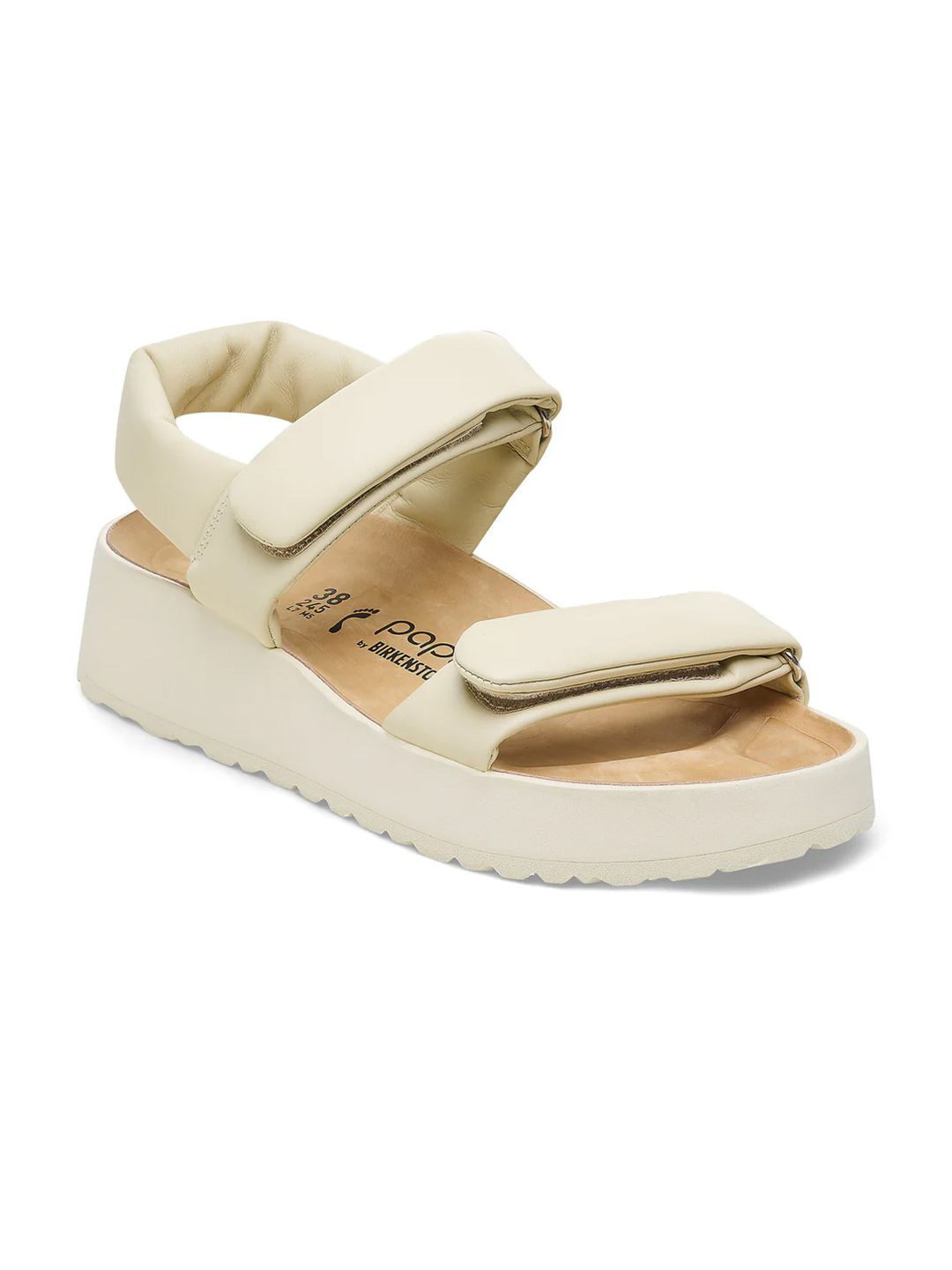 Buy Birkenstock Papillio Theda Ecru Natural Leather Narrow Width