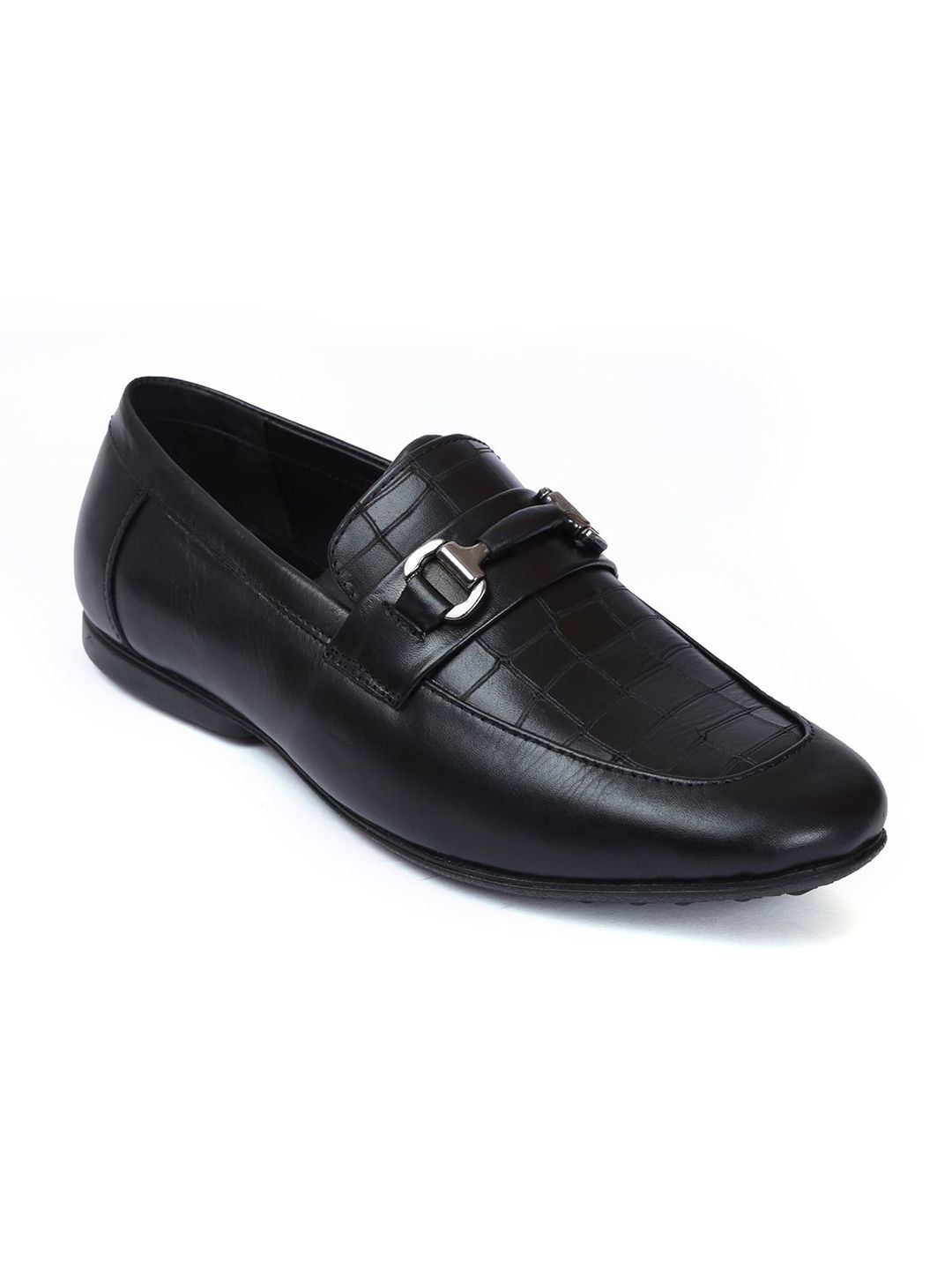 Zoom Shoes Men Textured Formal Loafers