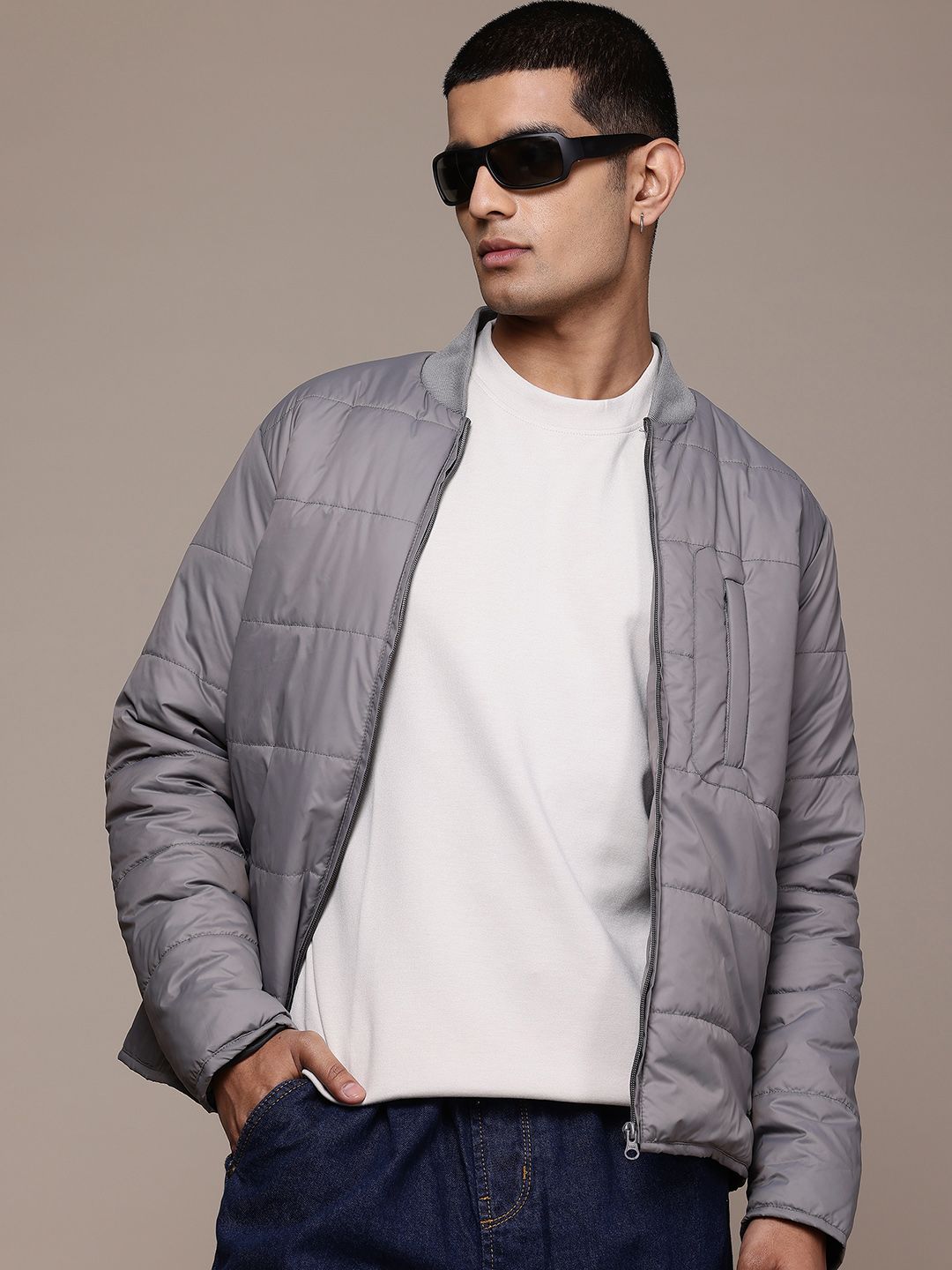 The Roadster Lifestyle Co. Men Padded Jacket