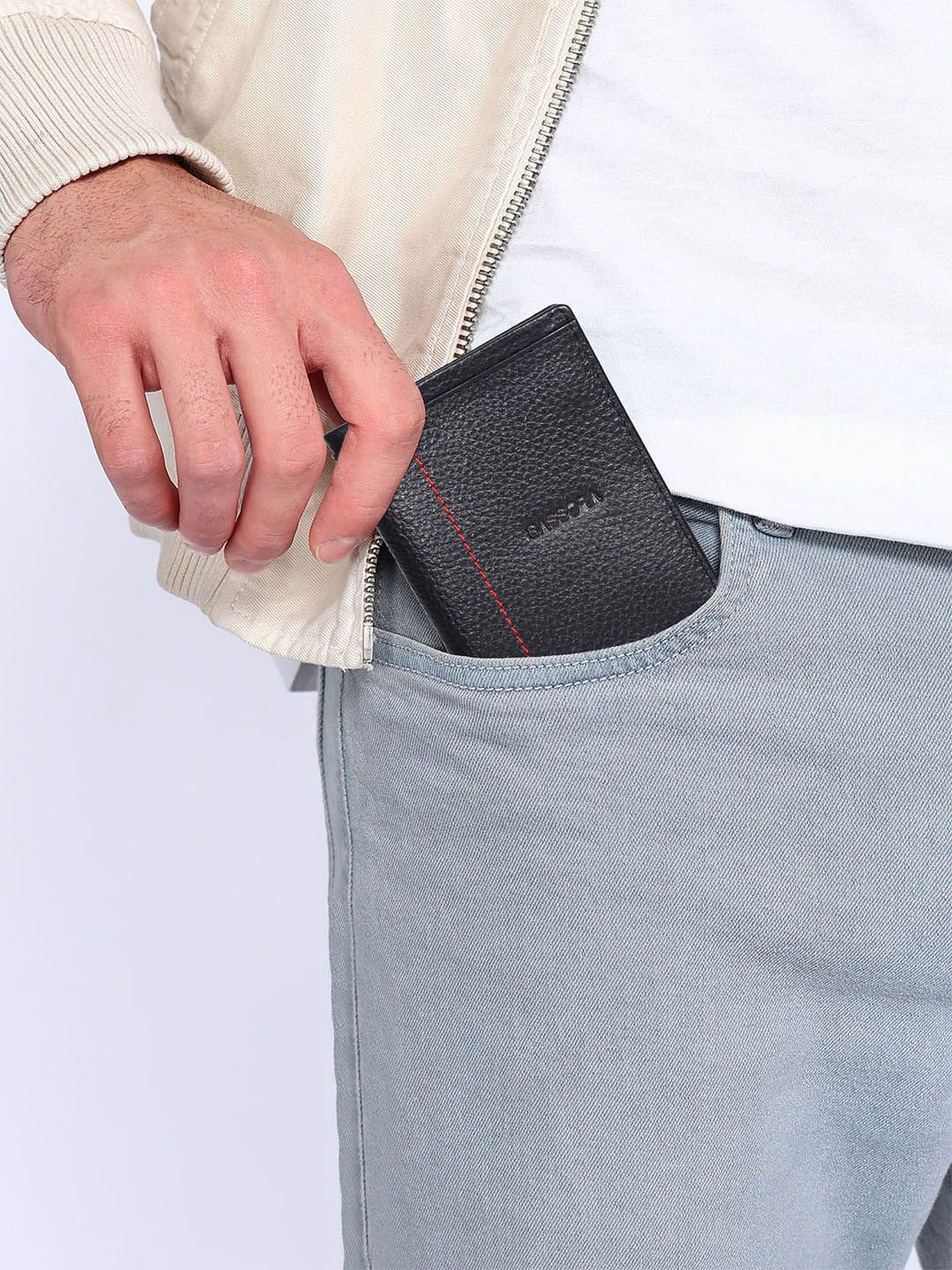 Sassora Unisex Leather Two Fold Wallet