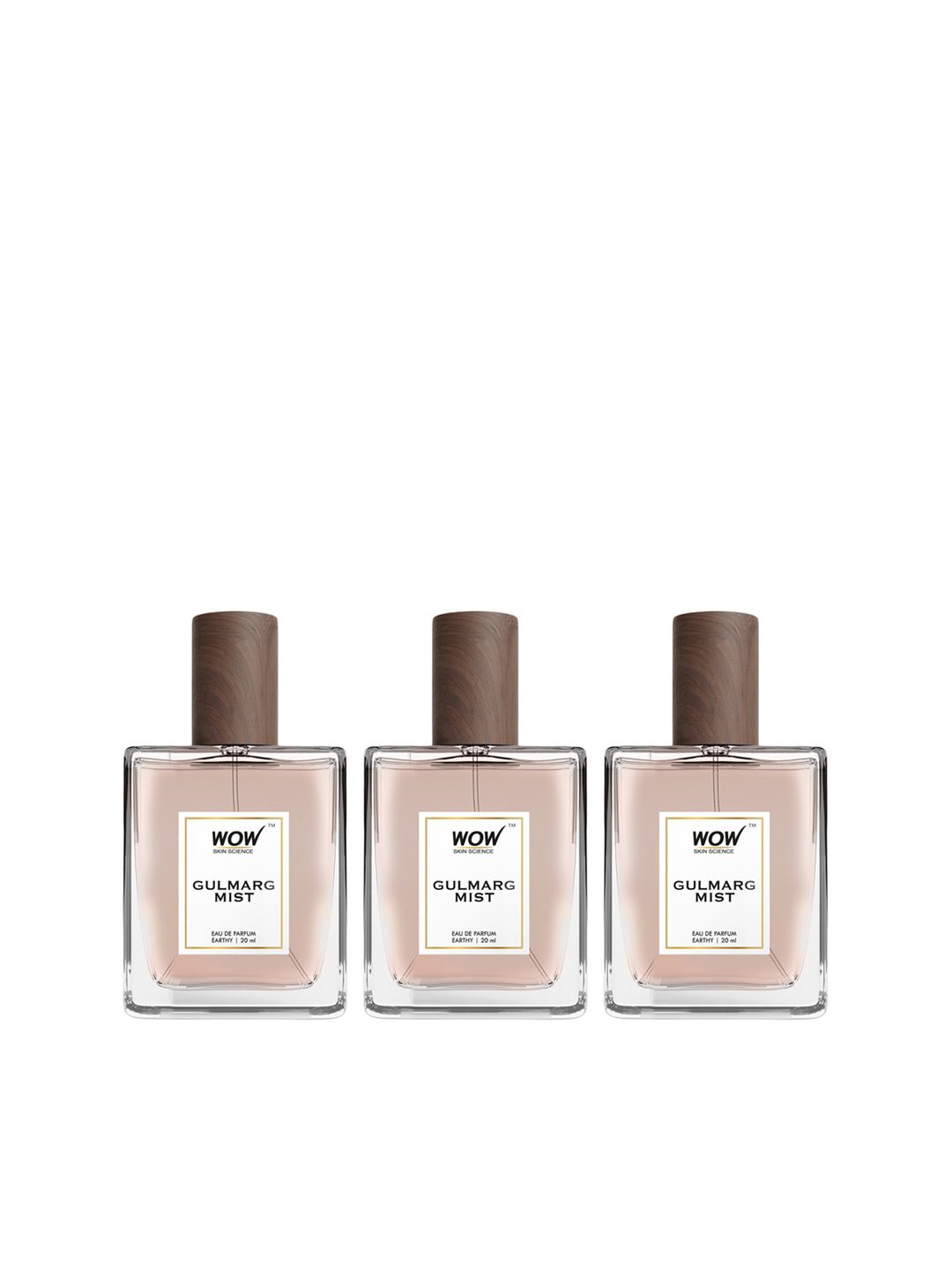 WOW SKIN SCIENCE WOW SKIN SCIENCE Men Set of 3 Gulmarg Mist Eau De Parfum Valentine's Day Gift - 20 ml each