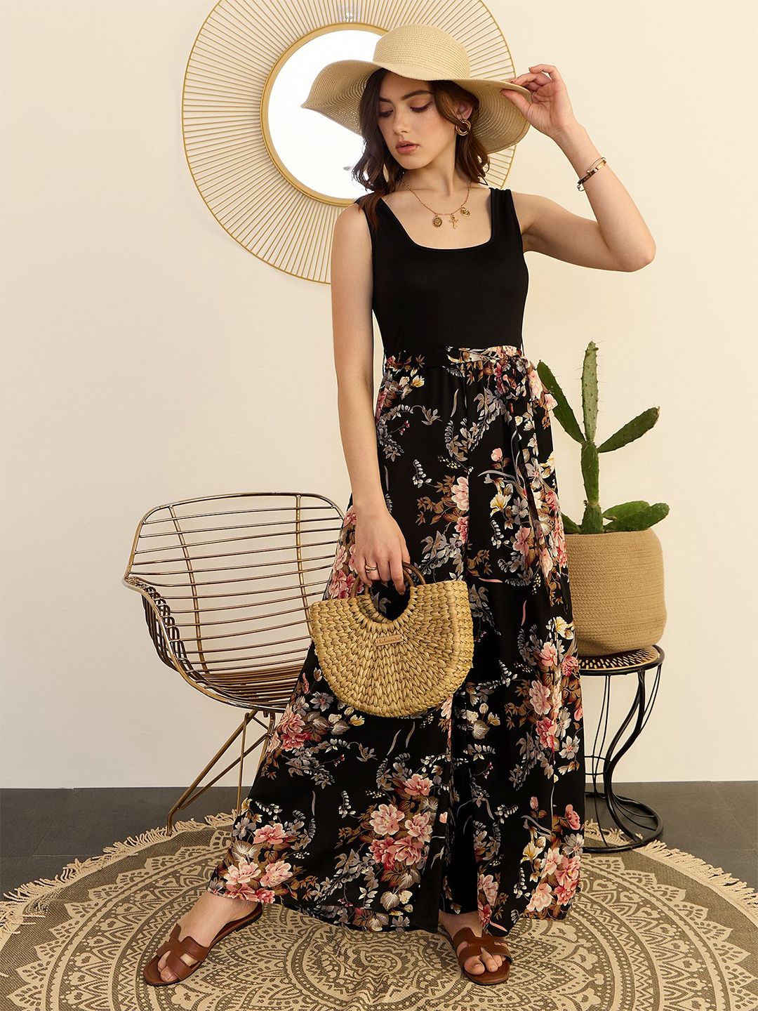 Berrylush Printed Basic Jumpsuit