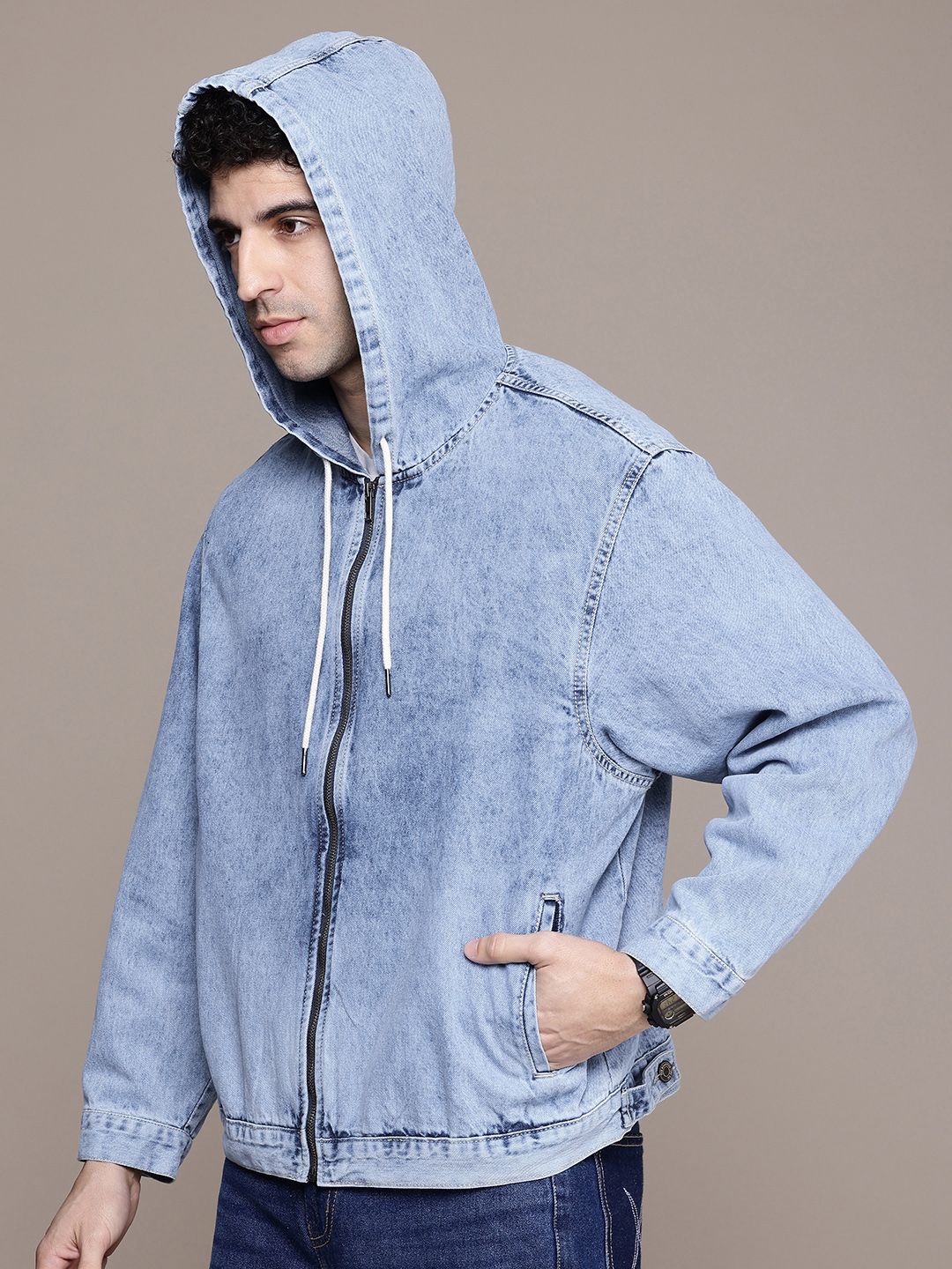 Buy The Roadster Life Co. Oversized Hooded Trucker Pure Cotton